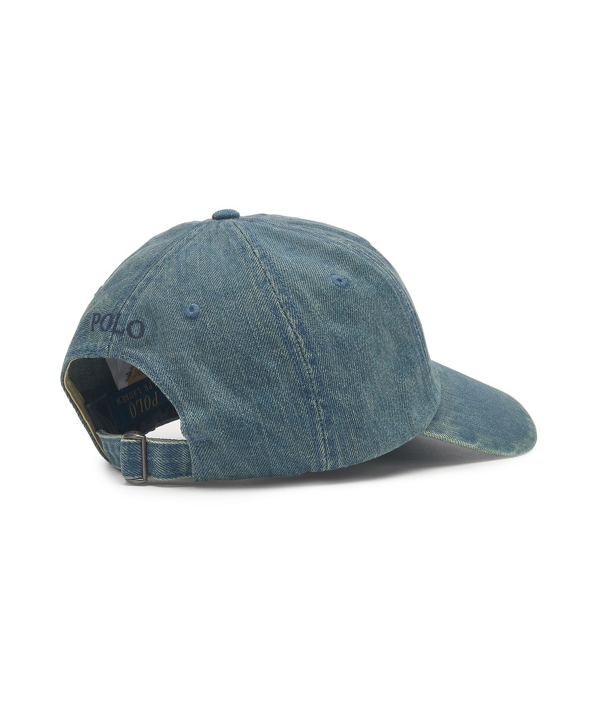 폴로 랄프 로렌(POLO RALPH LAUREN) 인디고 데님 볼 캡 - 블루
