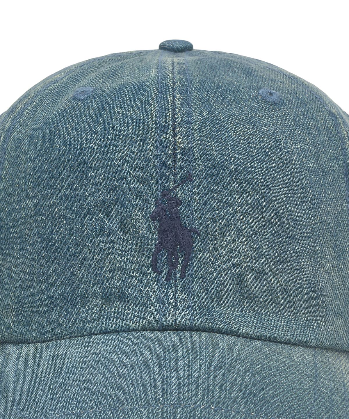 폴로 랄프 로렌(POLO RALPH LAUREN) 인디고 데님 볼 캡 - 블루