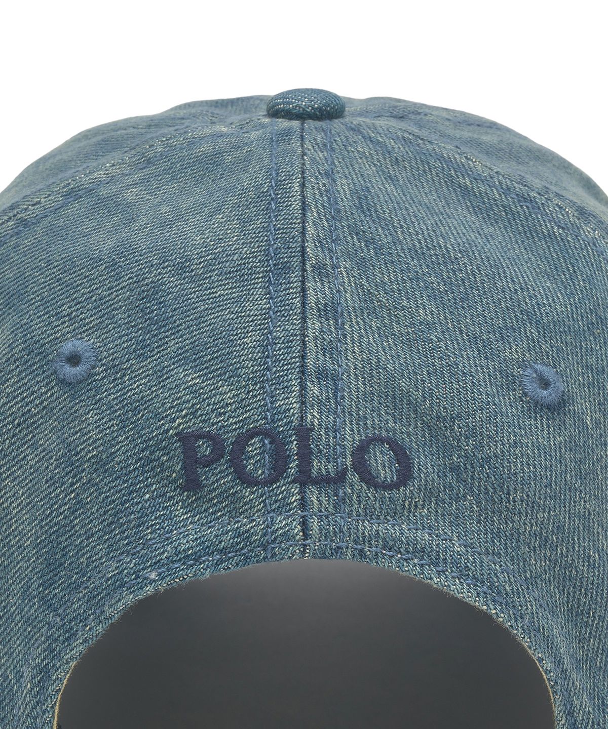 폴로 랄프 로렌(POLO RALPH LAUREN) 인디고 데님 볼 캡 - 블루