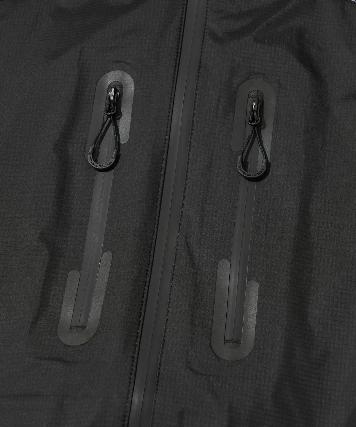 웰터 익스페리먼트(WELTER EXPERIMENT) 3LAYER REFLECTIVE STITCH JACKET_BLACK_WOL055