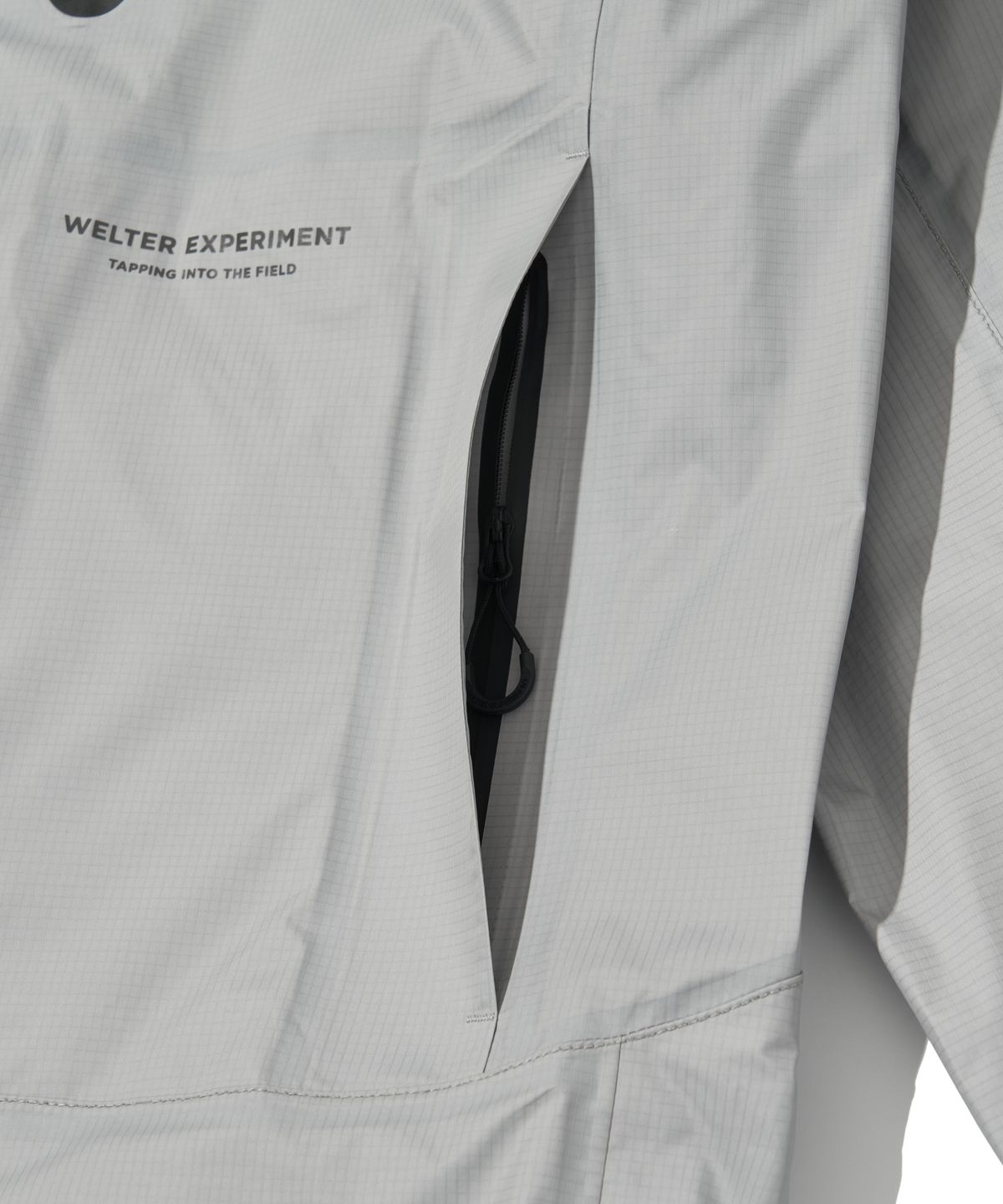 웰터 익스페리먼트(WELTER EXPERIMENT) 3LAYER REFLECTIVE STITCH JACKET_LIGHT GRAY_WOL056