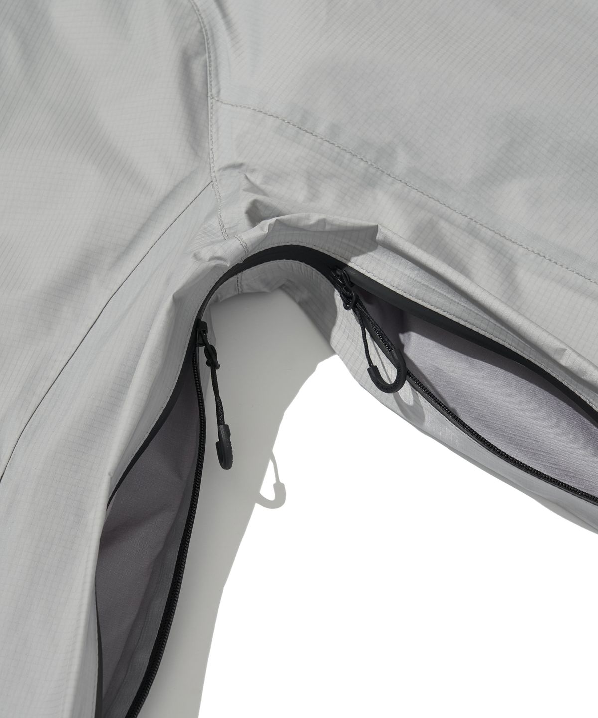웰터 익스페리먼트(WELTER EXPERIMENT) 3LAYER REFLECTIVE STITCH JACKET_LIGHT GRAY_WOL056