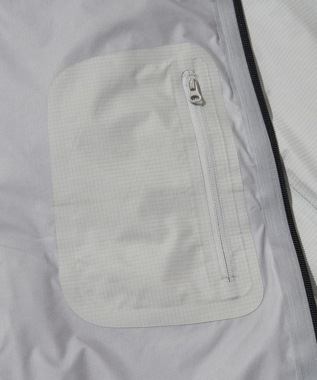 웰터 익스페리먼트(WELTER EXPERIMENT) 3LAYER REFLECTIVE STITCH JACKET_LIGHT GRAY_WOL056