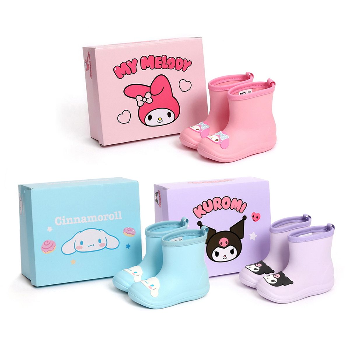 산리오 키즈(SANRIO) 시나모롤 파스텔 레인부츠
