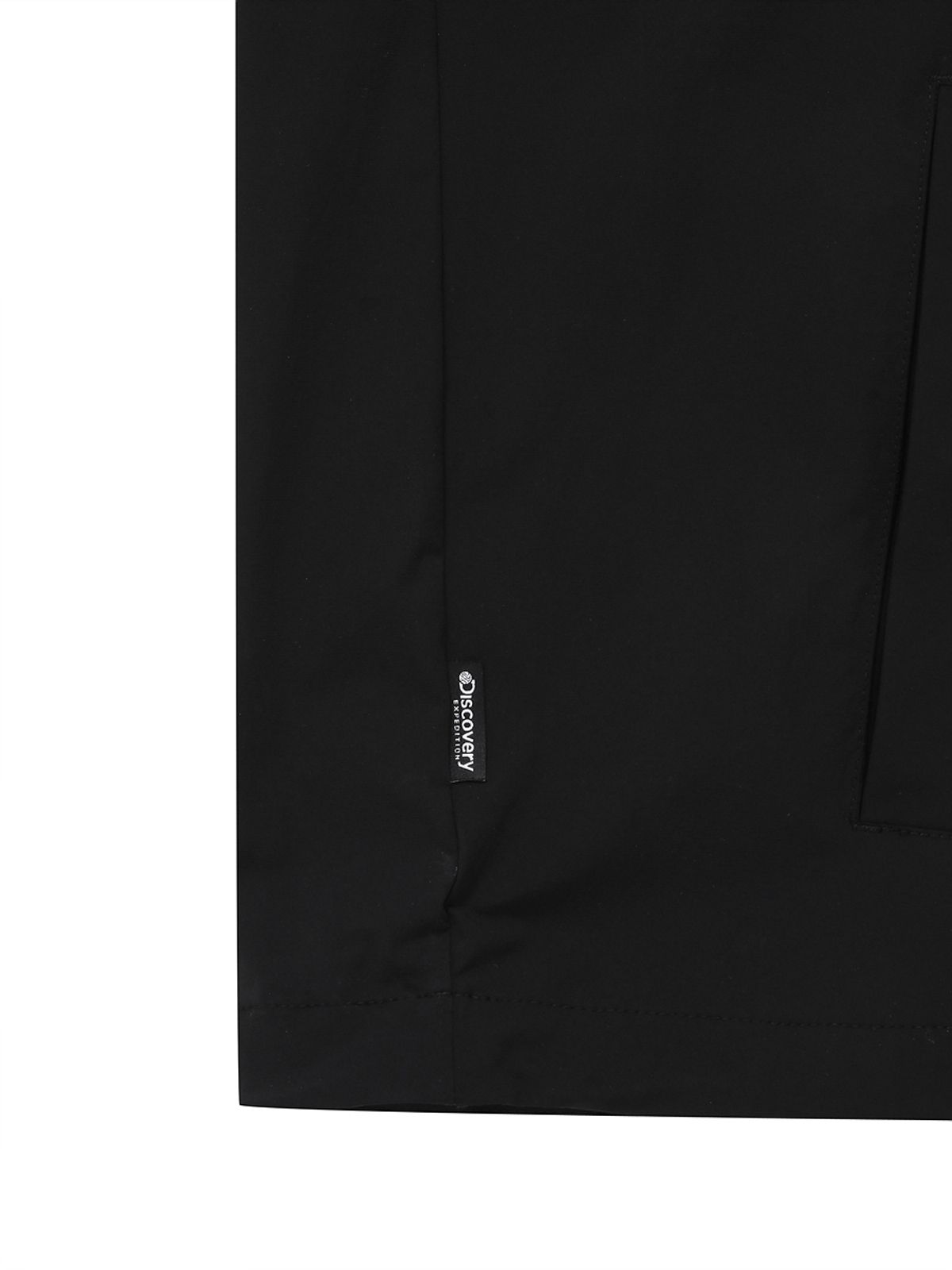디스커버리 익스페디션(DISCOVERY EXPEDITION) 우븐 폴튼 반팔 후디드 아노락 (BLACK)