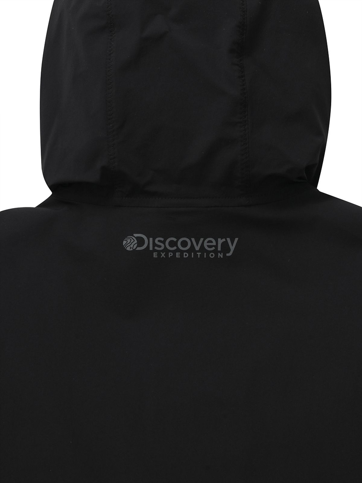 디스커버리 익스페디션(DISCOVERY EXPEDITION) 우븐 폴튼 반팔 후디드 아노락 (BLACK)