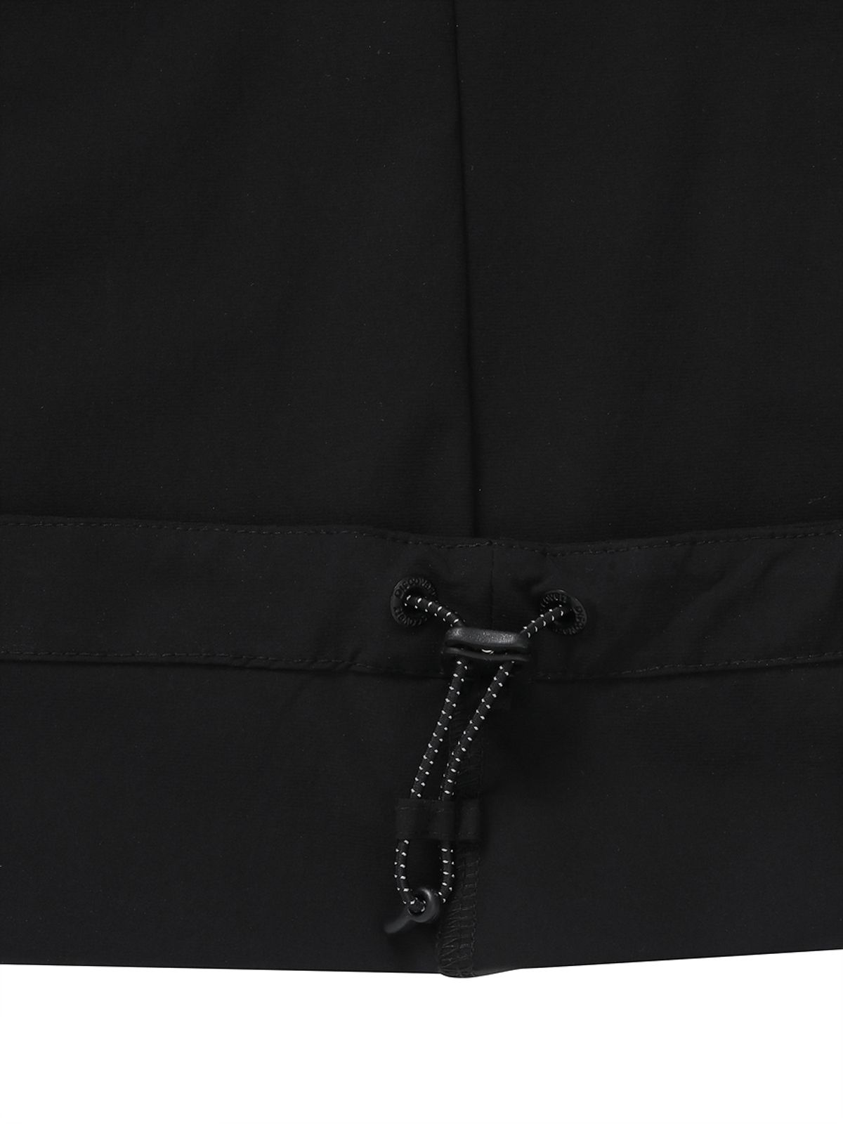 디스커버리 익스페디션(DISCOVERY EXPEDITION) 우븐 폴튼 반팔 후디드 아노락 (BLACK)