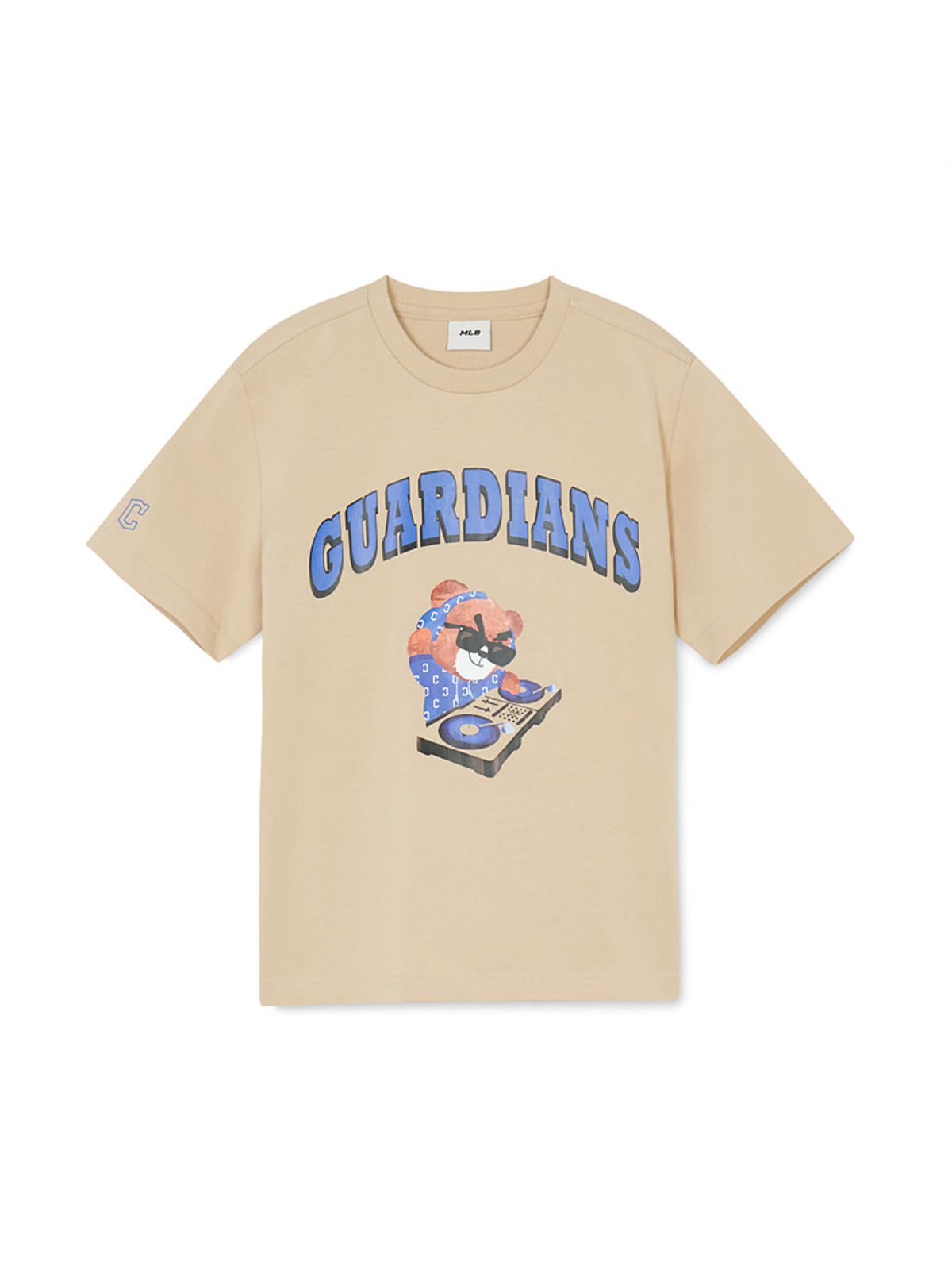엠엘비 키즈(MLB KIDS) 메가베어 그래픽 반팔 티셔츠 CLE (L.Beige)