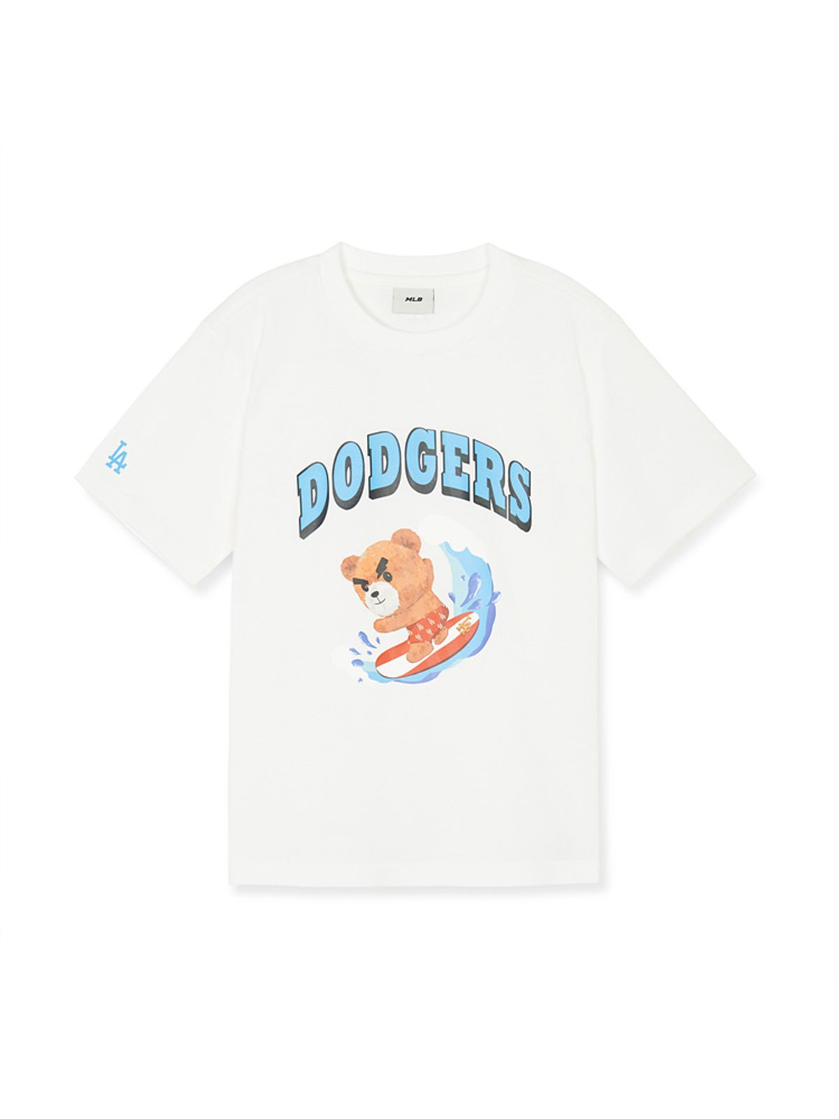엠엘비 키즈(MLB KIDS) 메가베어 그래픽 반팔 티셔츠 LA (White)
