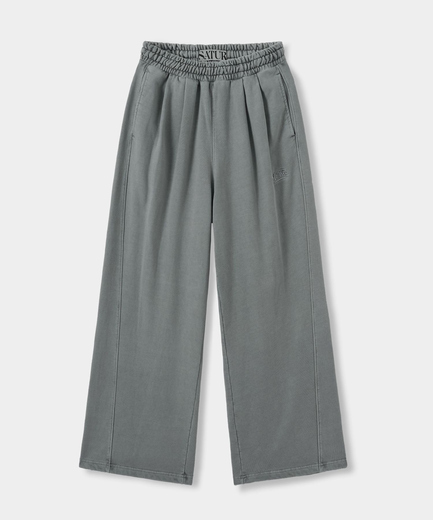 ■SATUR■ W ATINA WIDE BANDING SWEATPANTS VINTAGE GREY SA23F MUSINSA | SATUR (W) Athina wide banding sweatpants vintage gray