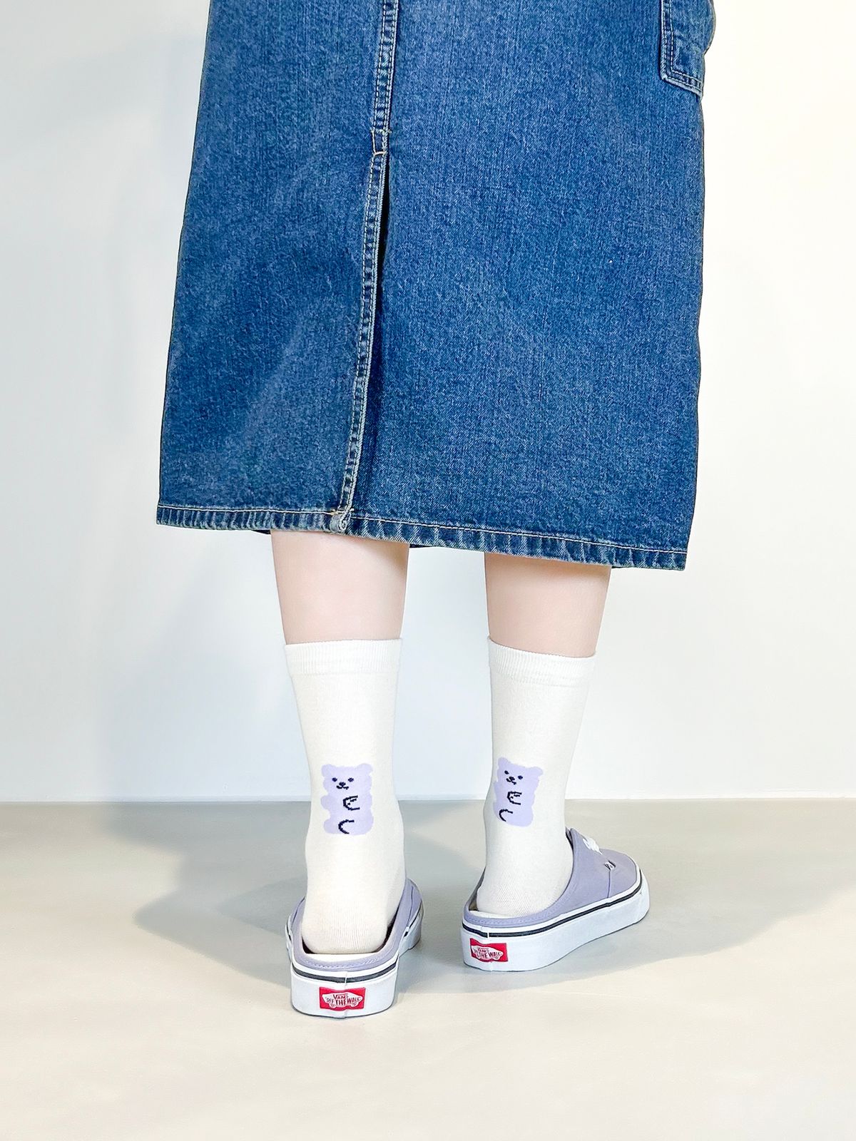옐로우삭스(YELLOWSOCKS) [옐로우삭스X버터블라썸] 뒷 포인트 크림라벤더