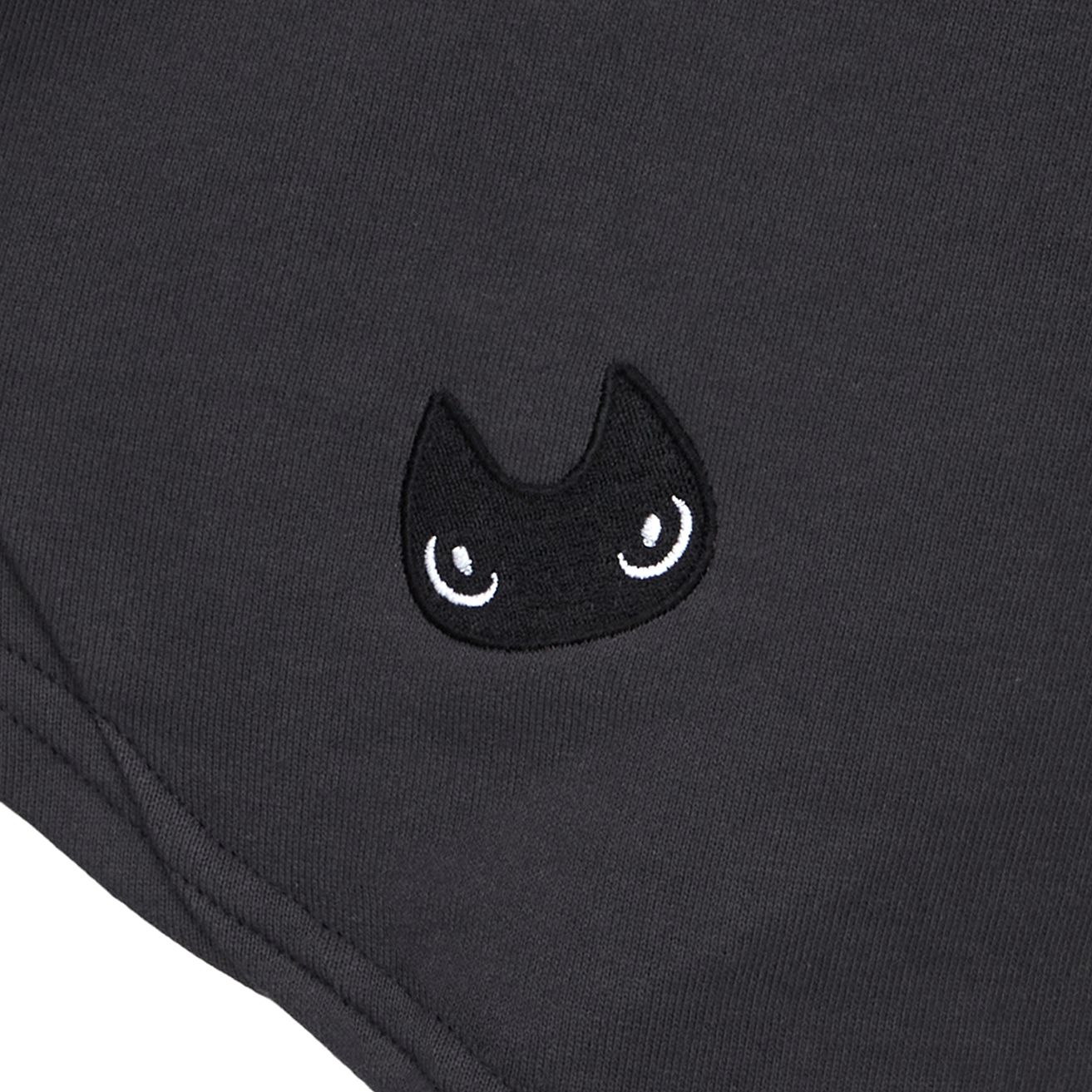 MUSINSA | HUG YOUR SKIN Hugging button up hoodie (charcoal)