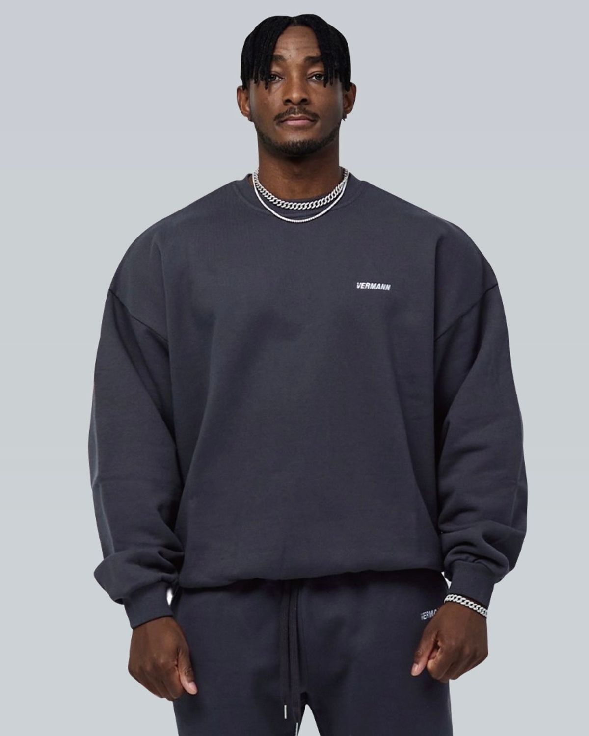 베르만 어패럴(VERMANN APPAREL) SIMPLE LOGO 벌룬핏 맨투맨