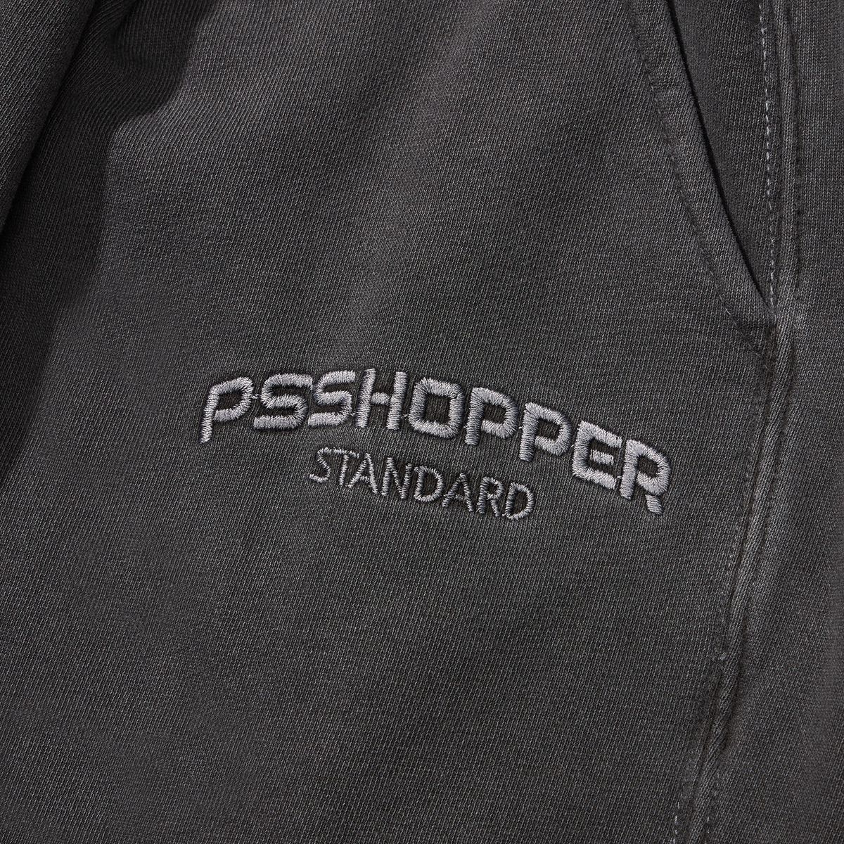 피에스쇼퍼(PSSHOPPER) [2 Pack] 오리지널 피그먼트 반팔 반바지 세트 [다크그레이]