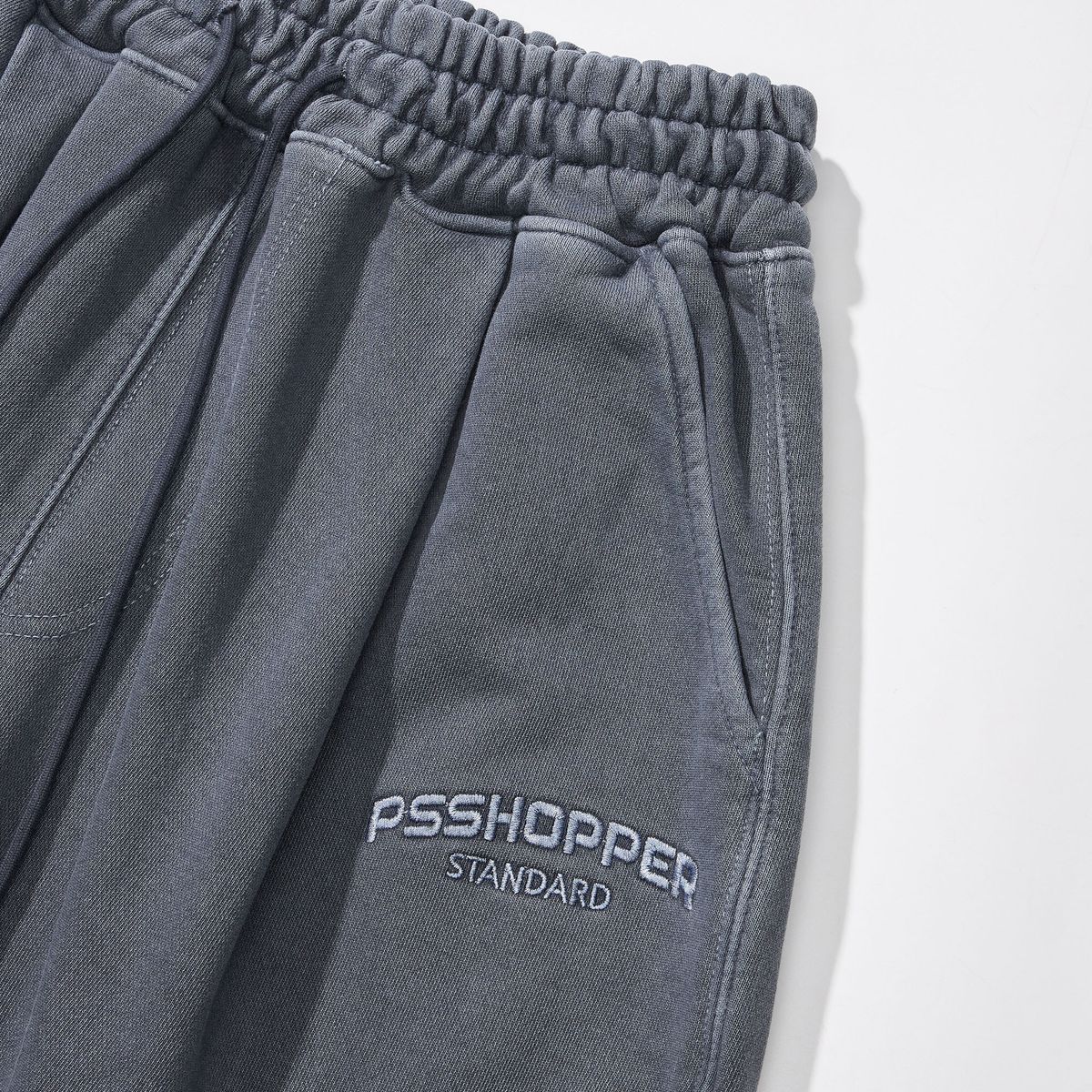 피에스쇼퍼(PSSHOPPER) 오리지널 피그먼트 워싱 쇼츠(반바지) [다크네이비]