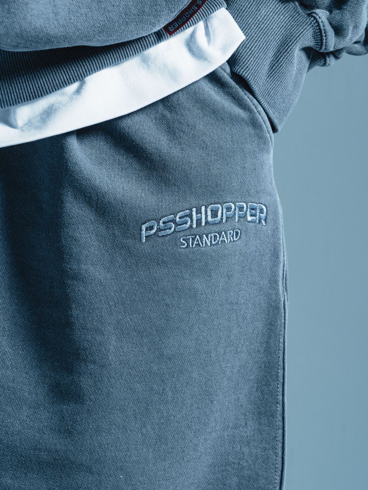 피에스쇼퍼(PSSHOPPER) 오리지널 피그먼트 워싱 쇼츠(반바지) [다크네이비]