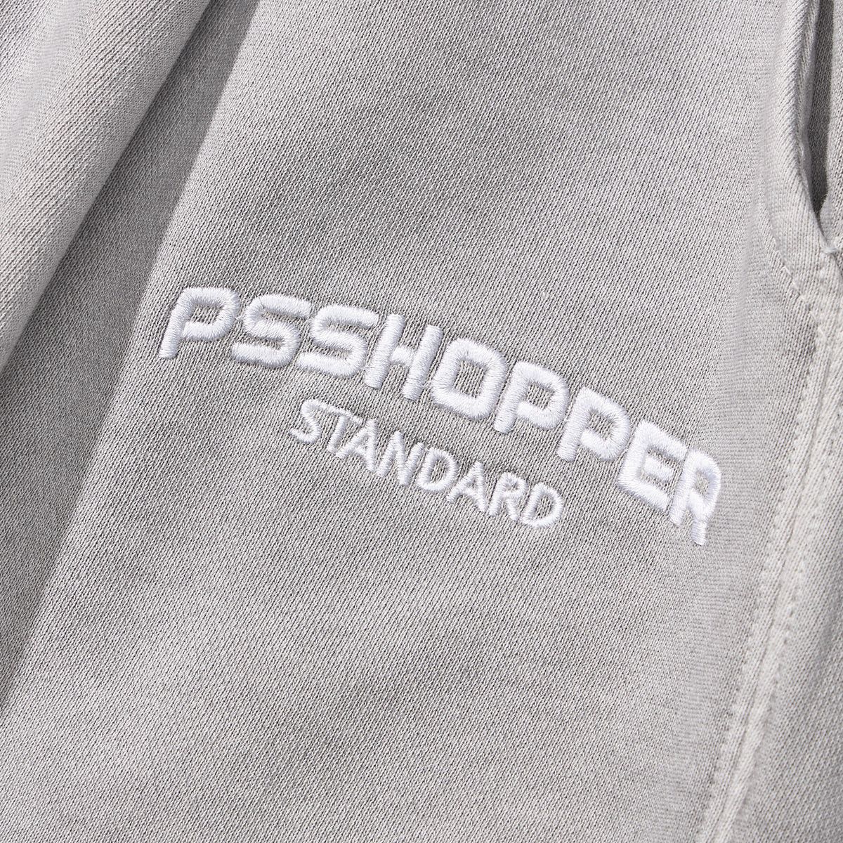 피에스쇼퍼(PSSHOPPER) 오리지널 피그먼트 워싱 반바지(쇼츠) [라이트그레이]