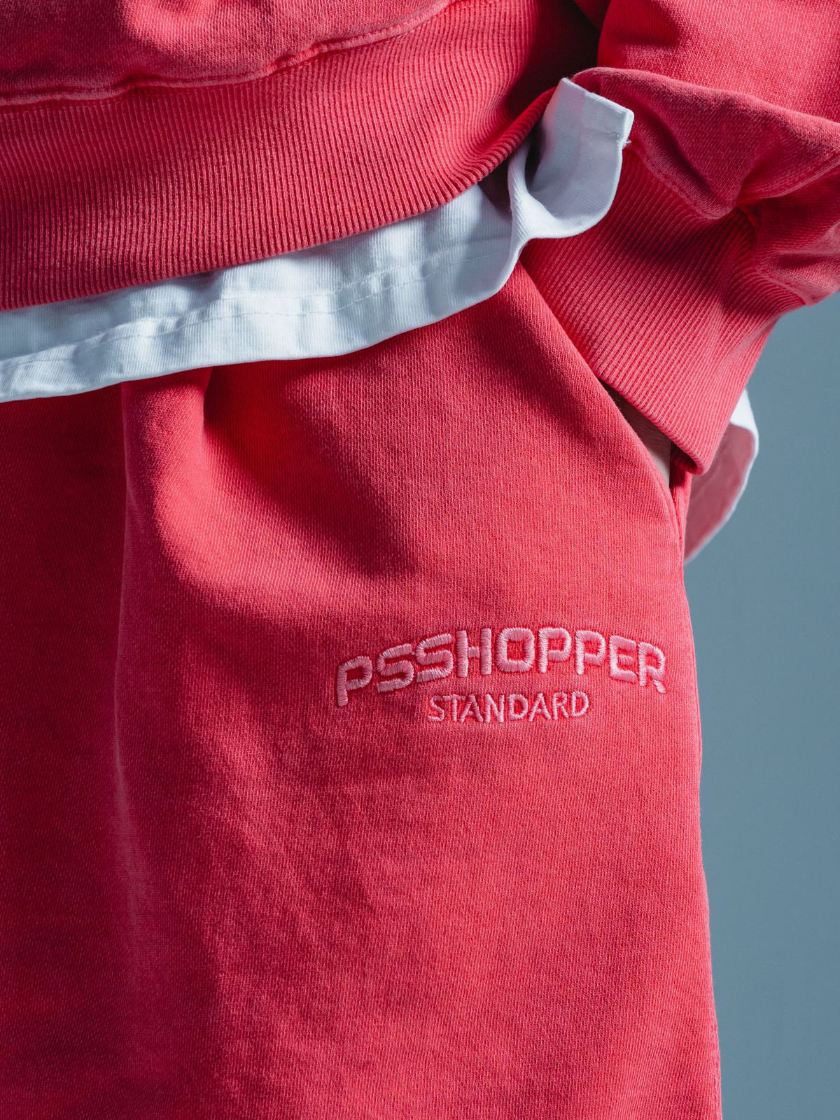 피에스쇼퍼(PSSHOPPER) 오리지널 피그먼트 워싱 쇼츠(반바지) [핑크]