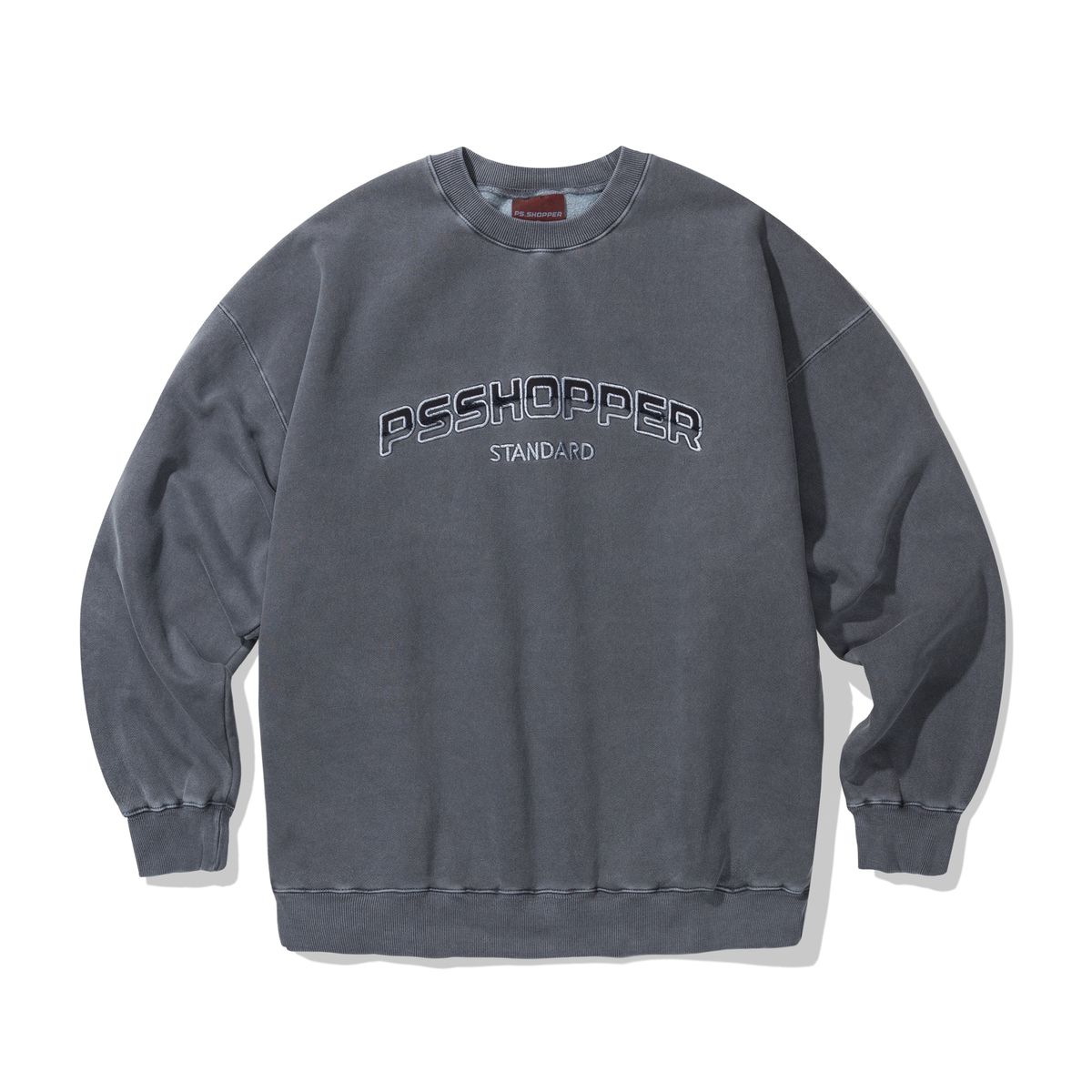 피에스쇼퍼(PSSHOPPER) [2 Pack] 오리지널 피그먼트 긴팔 반바지 세트 [다크네이비]