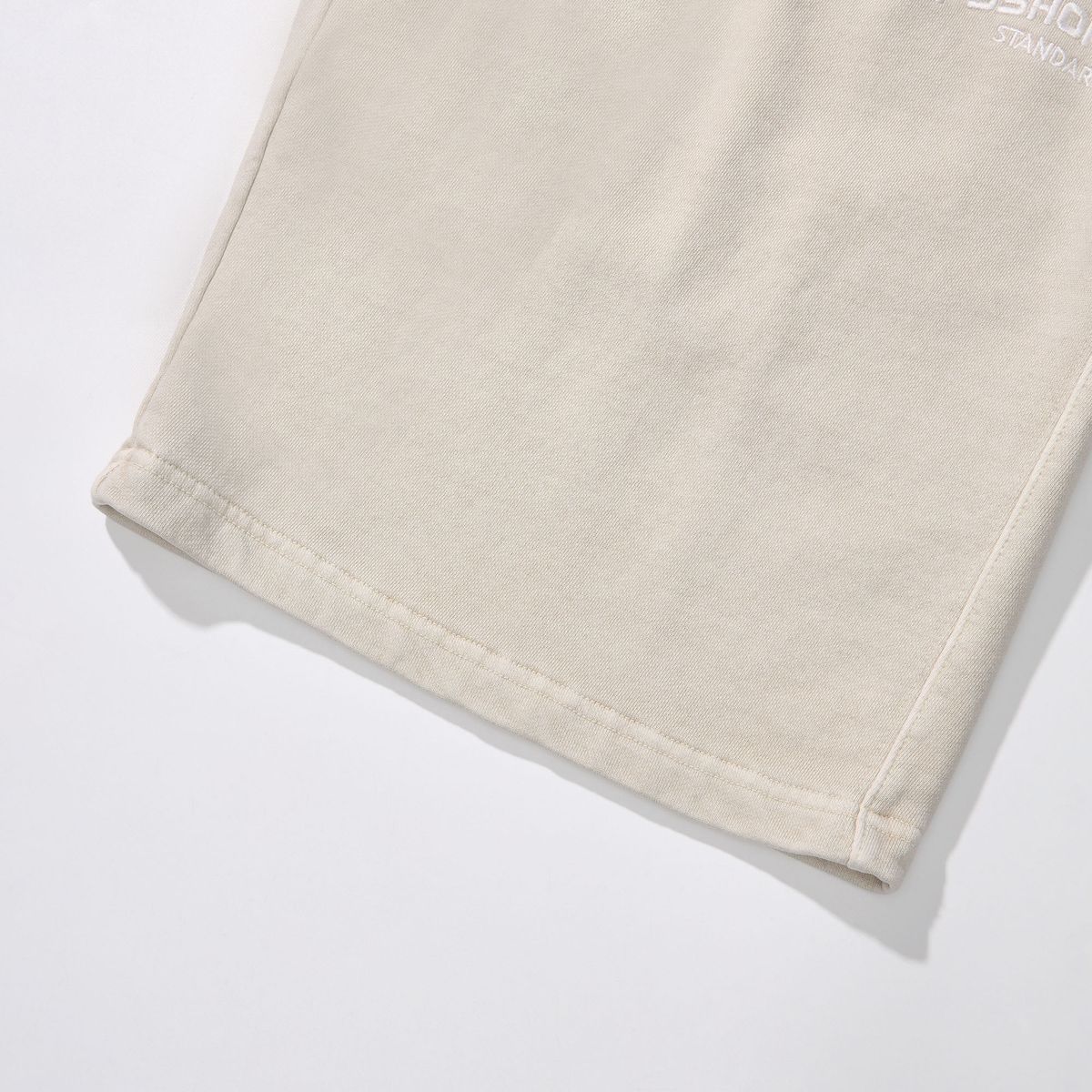피에스쇼퍼(PSSHOPPER) [[2 Pack] 오리지널 피그먼트 긴팔 반바지 세트 [크림]