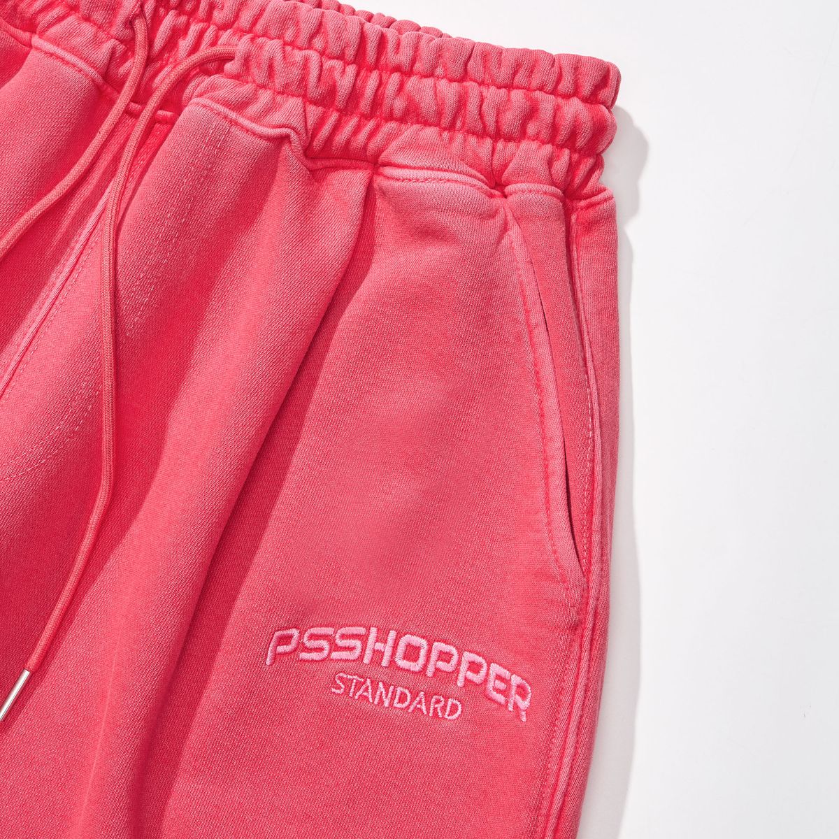 피에스쇼퍼(PSSHOPPER) [2 Pack] 오리지널 피그먼트 긴팔 반바지 세트 [핑크]