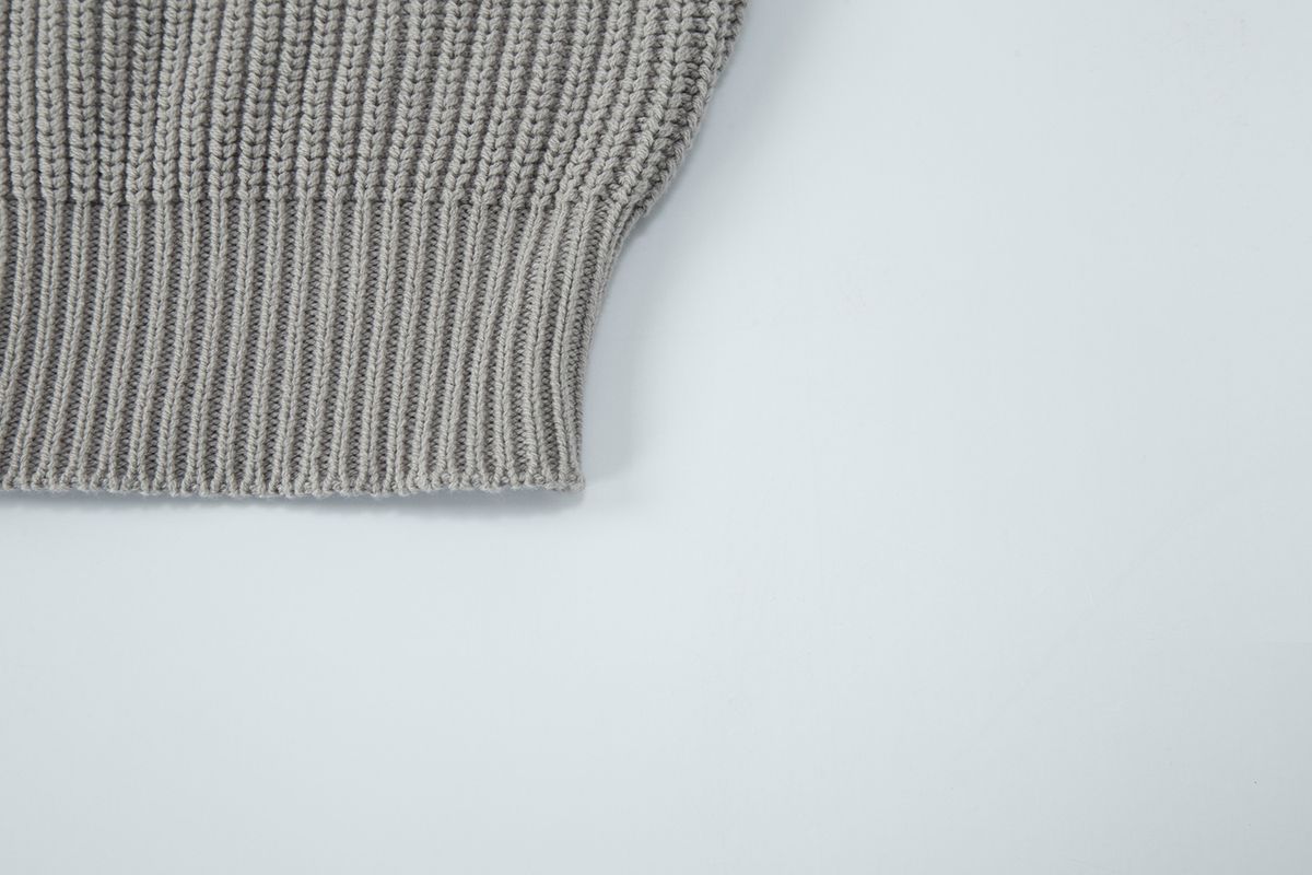 샐러드바구니(SALAD BAGUNI) V-Neck Pullover Cardigan - light gray