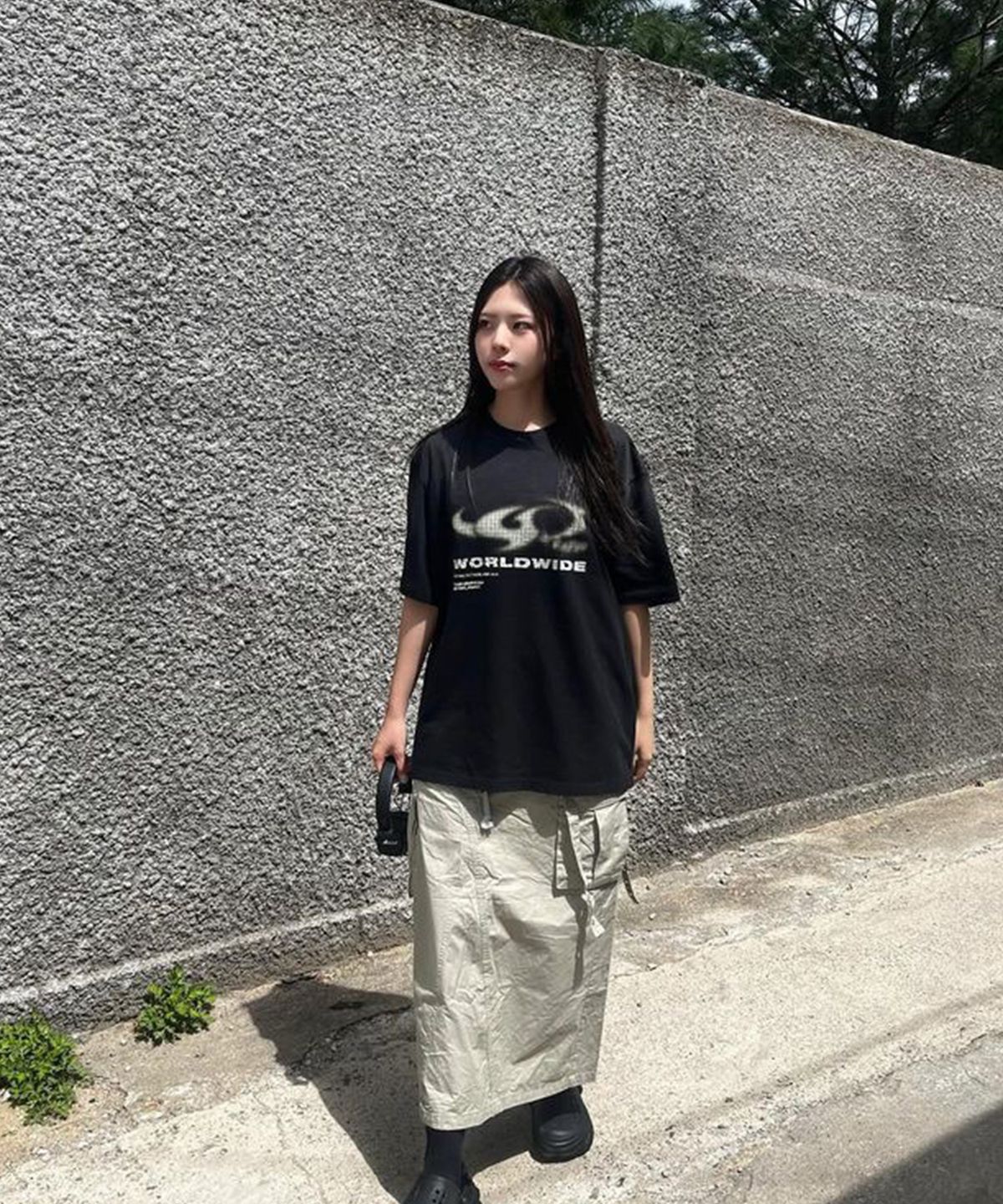 코드그라피(CGP) 워시드 ARC 로고 반팔 티셔츠_3COLOR