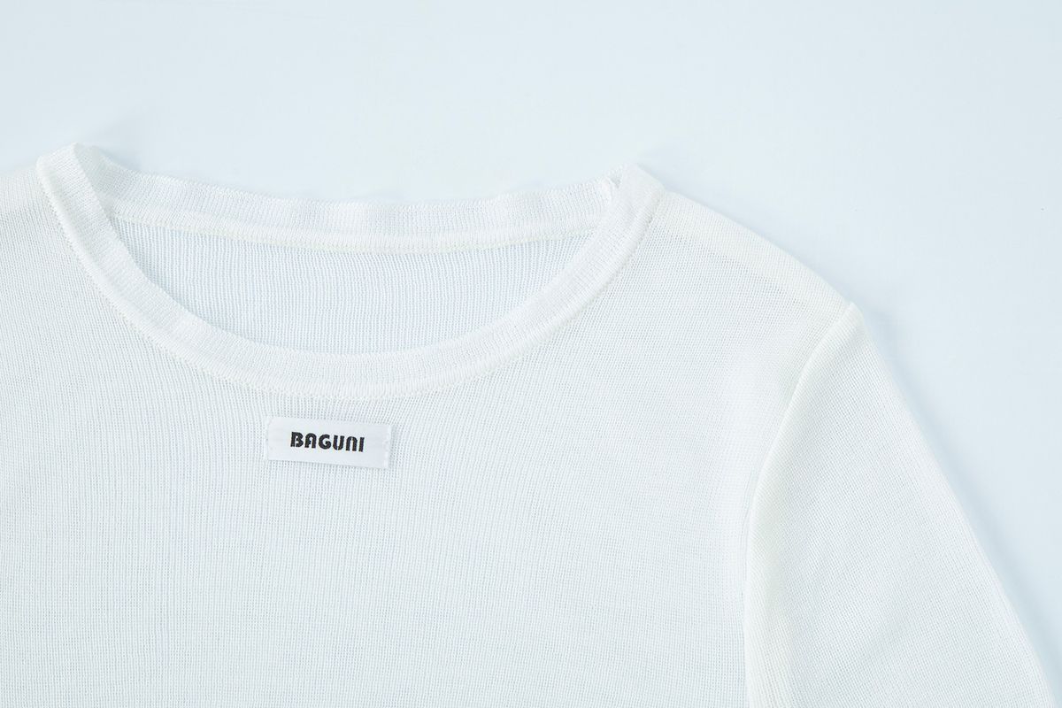 샐러드바구니(SALAD BAGUNI) Essential Round Neck Knit - ivory