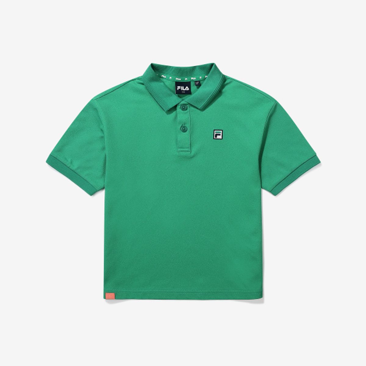 휠라 키즈(FILA KIDS) 에센셜 카라 티셔츠(FK2TSG2101XGRN)