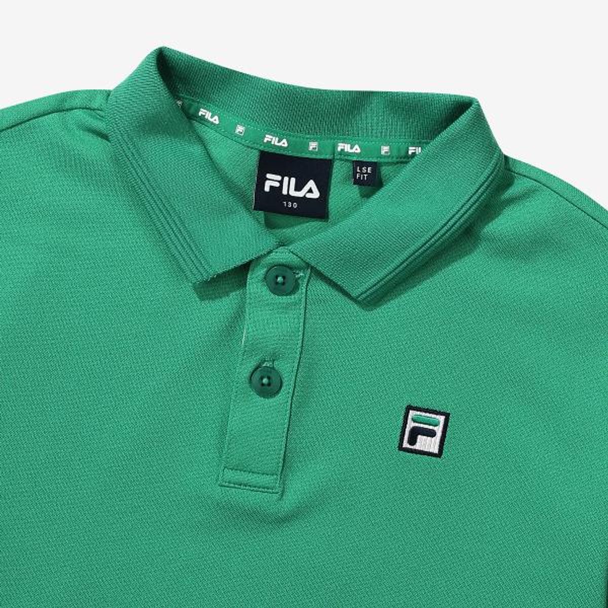 휠라 키즈(FILA KIDS) 에센셜 카라 티셔츠(FK2TSG2101XGRN)
