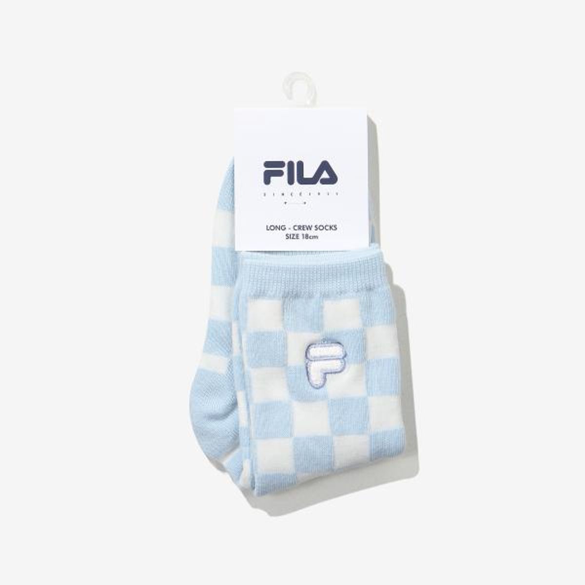 휠라 키즈(FILA KIDS) Girls 체커보드 장목양말(FK3SCG1005XLBU)
