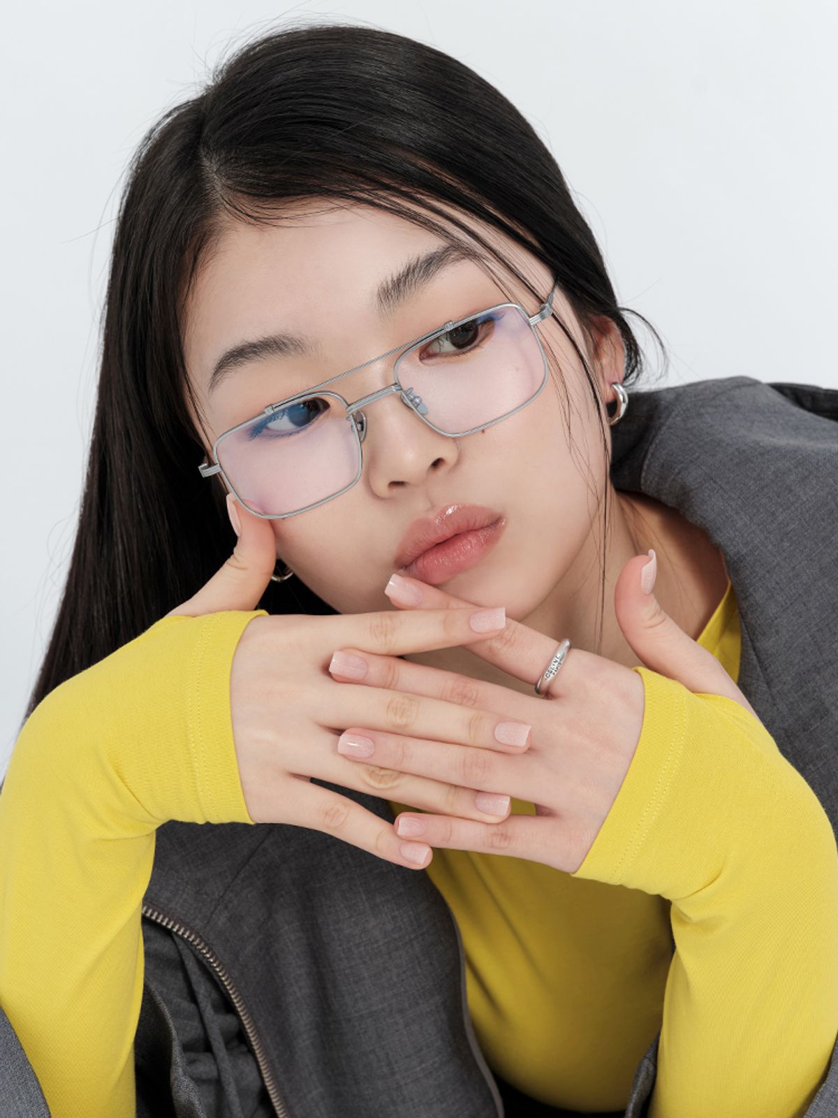 뮤즈마크(MUZMAK) 리유저블 네일팁 피치 글리터(레귤러 스퀘어)