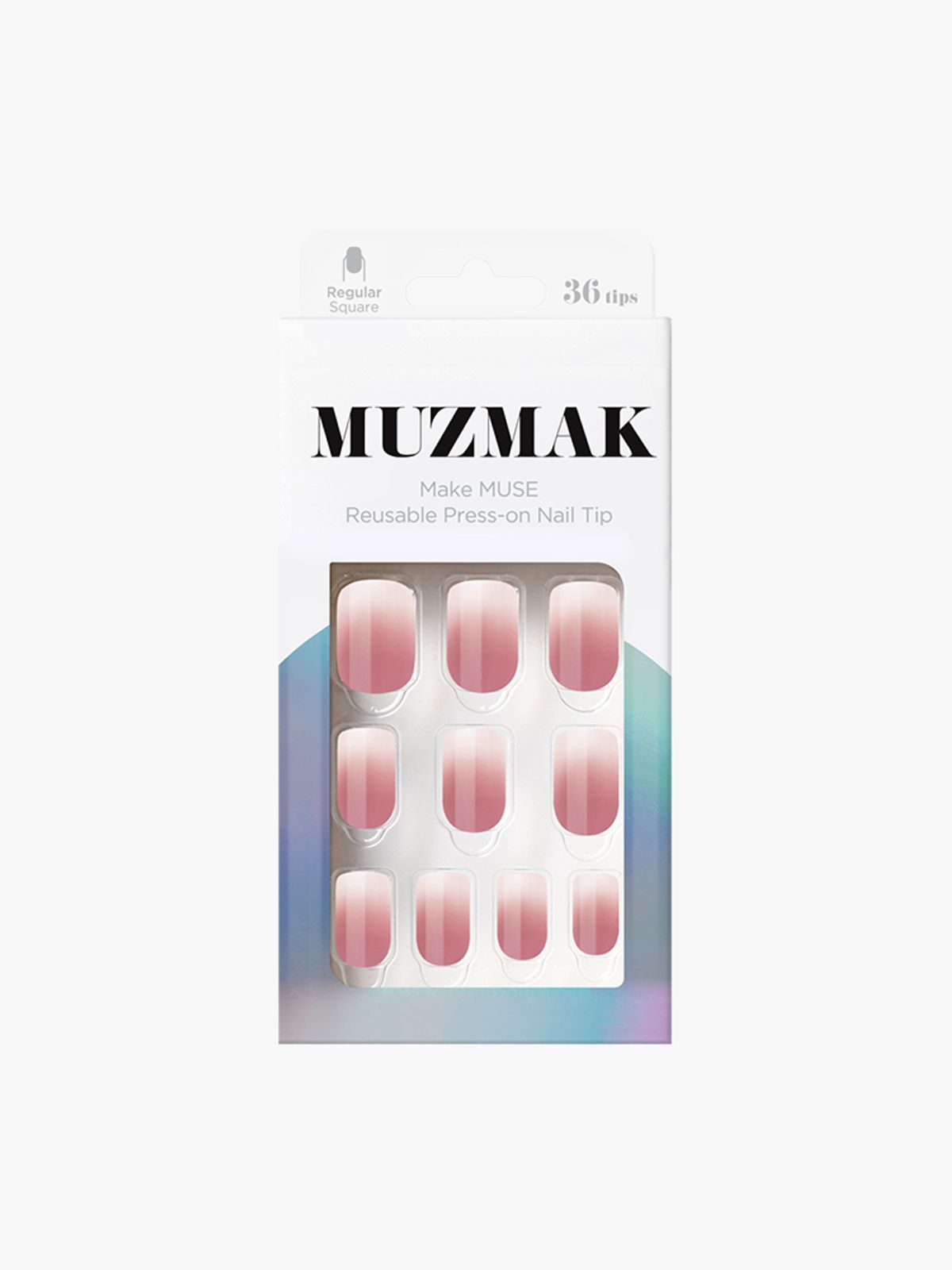 뮤즈마크(MUZMAK) 리유저블 네일팁 도브(레귤러 스퀘어)