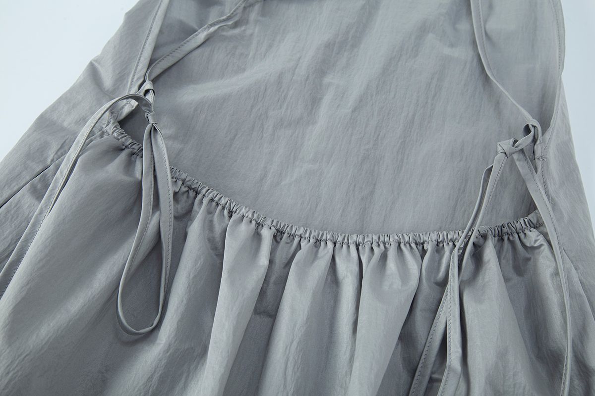 샐러드바구니(SALAD BAGUNI) String Layered Dress - light gray