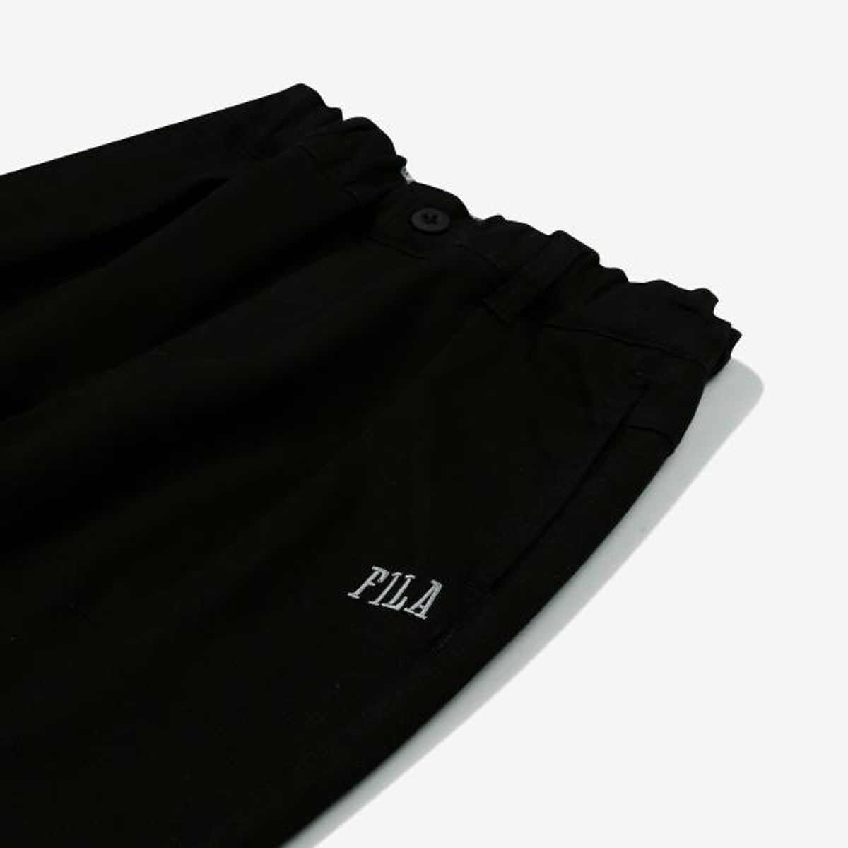 휠라 키즈(FILA KIDS) 에센셜 배기핏 팬츠(FK2PTG1601XBLK)