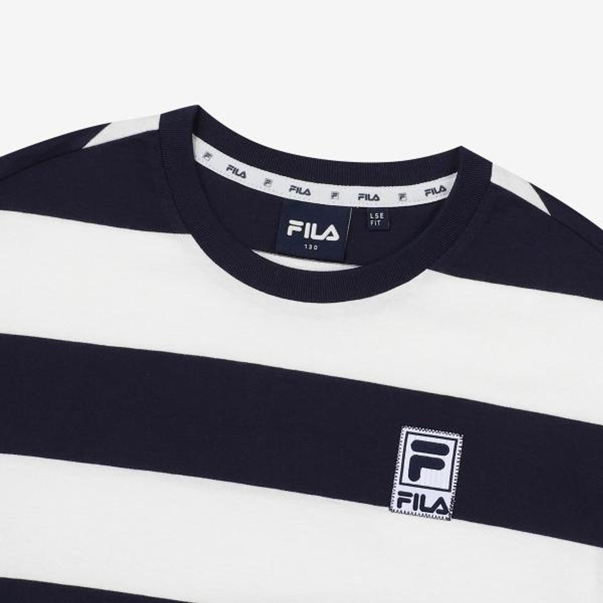 휠라 키즈(FILA KIDS) 에센셜 스트라이프 티셔츠(FK2RSG2104XDID)