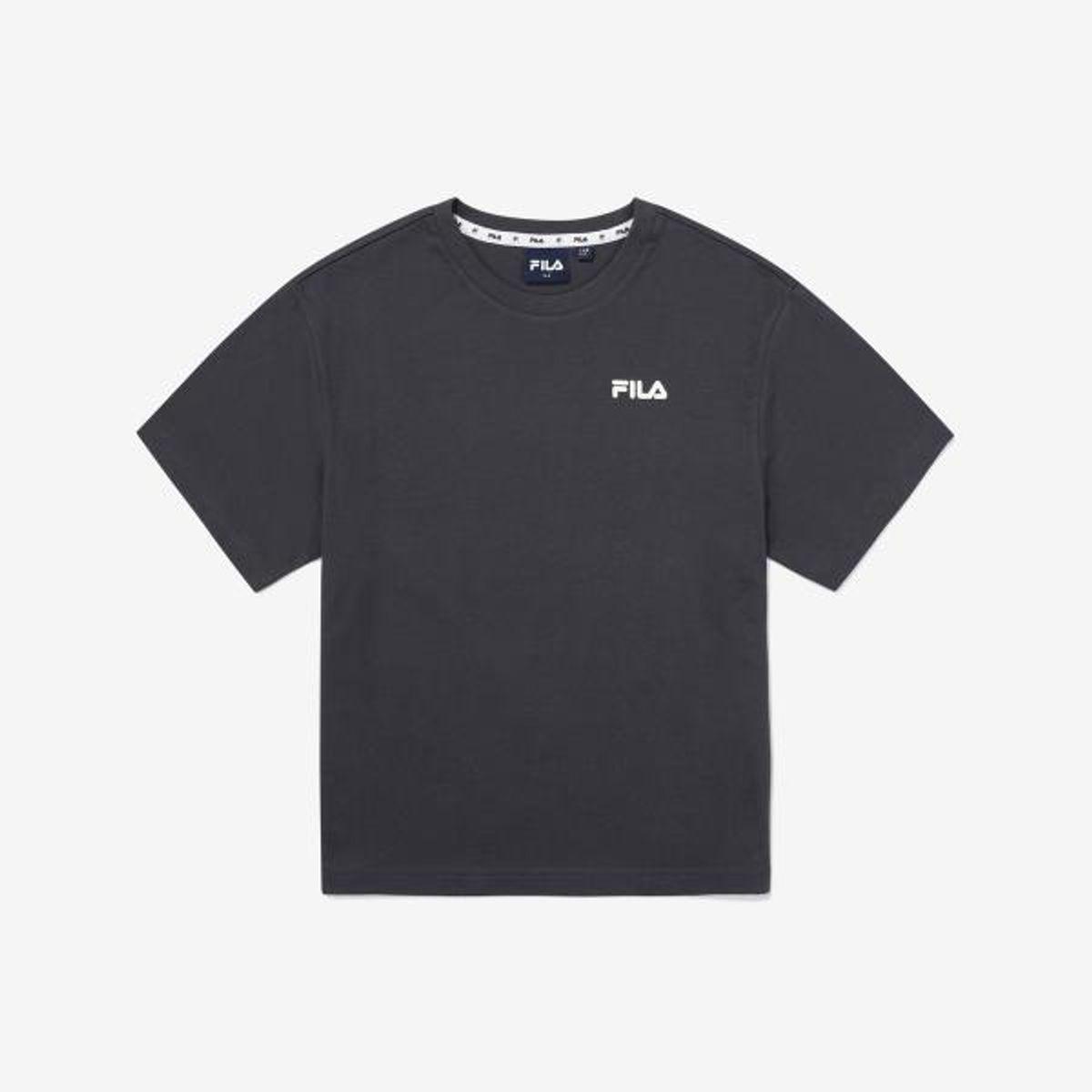휠라 키즈(FILA KIDS) 회오리 빅로고 티셔츠(FK2RSG2203MDGY)