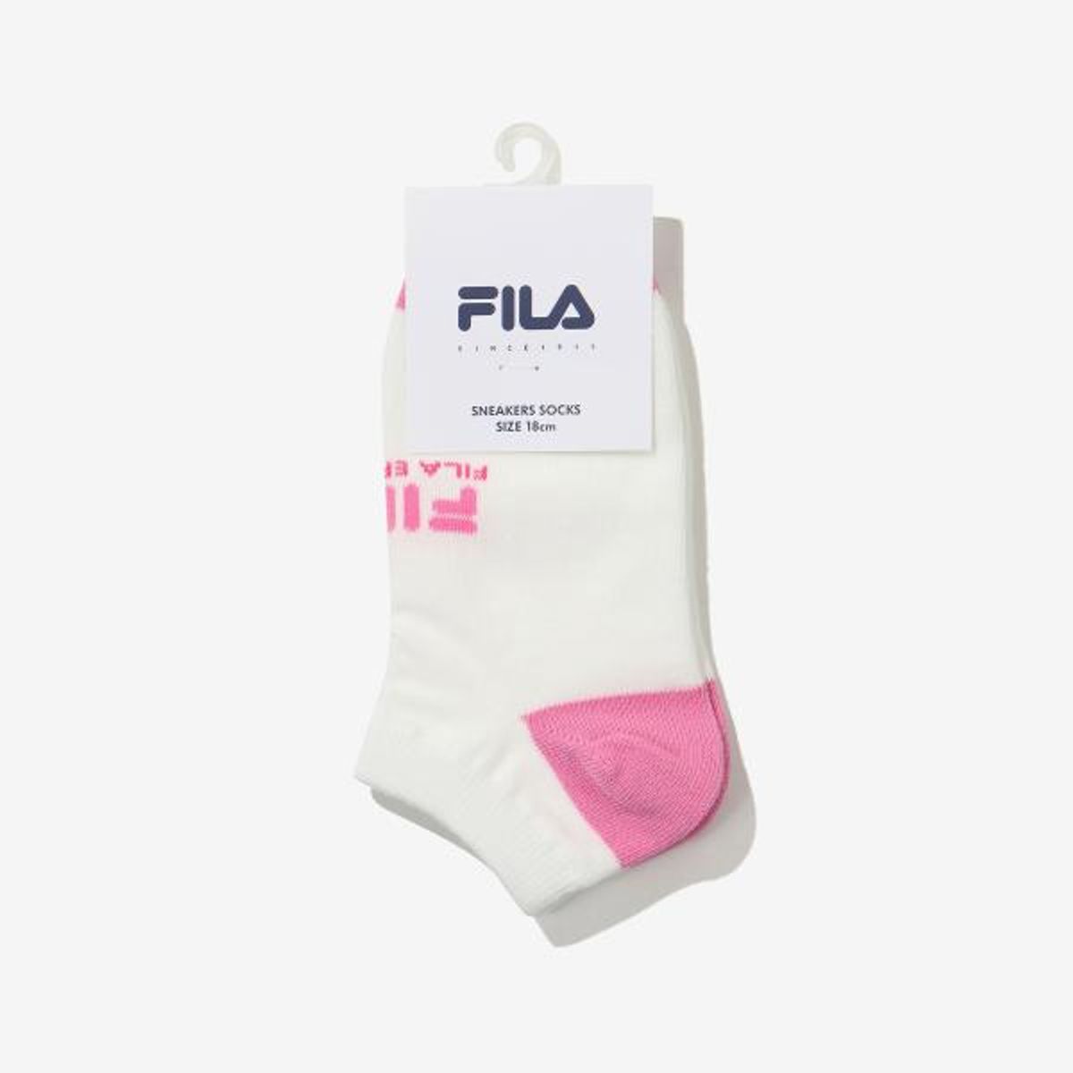 휠라 키즈(FILA KIDS) 리니어로고 스니커즈양말(FK3SCG1009XOWH)
