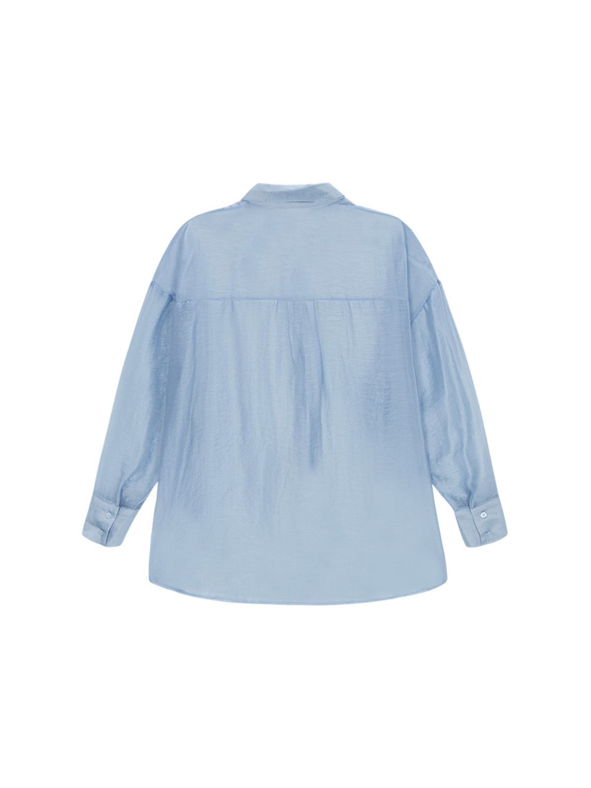 샐러드바구니(SALAD BAGUNI) Tencel Shimmer Shirt - light blue
