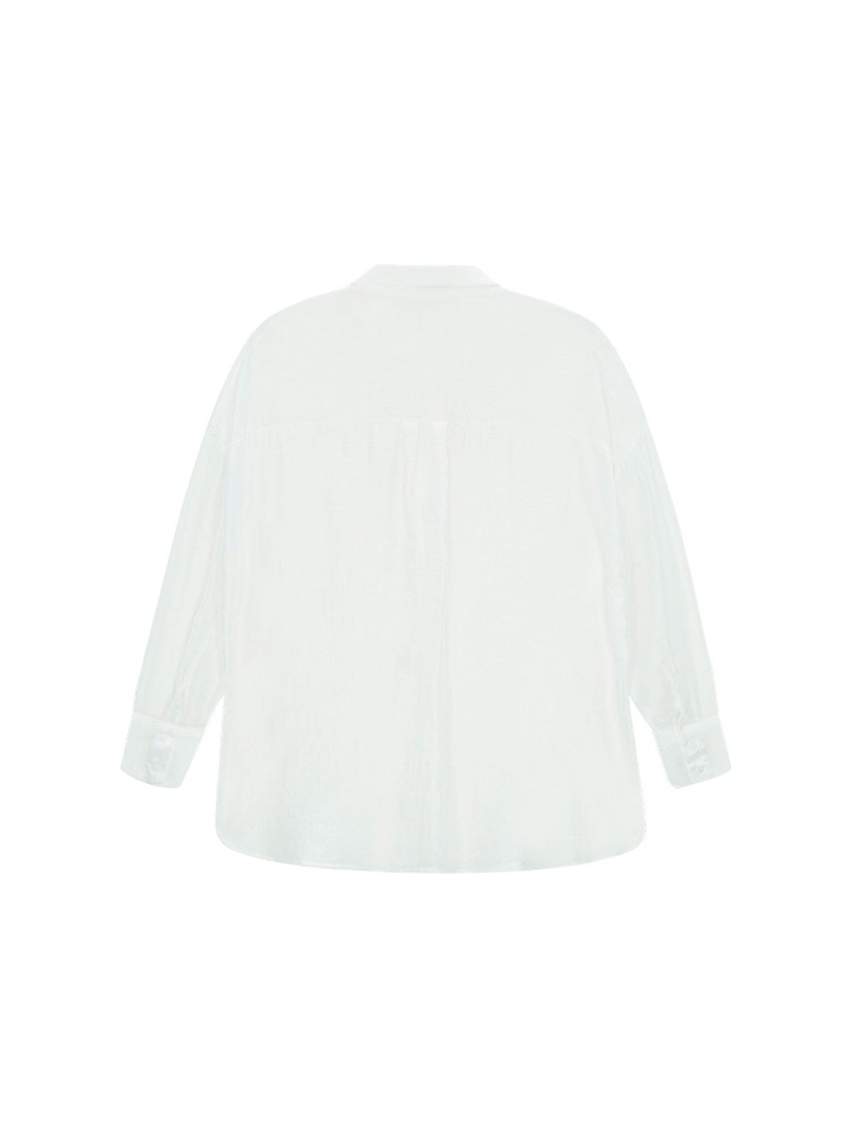 샐러드바구니(SALAD BAGUNI) Tencel Shimmer Shirt - white