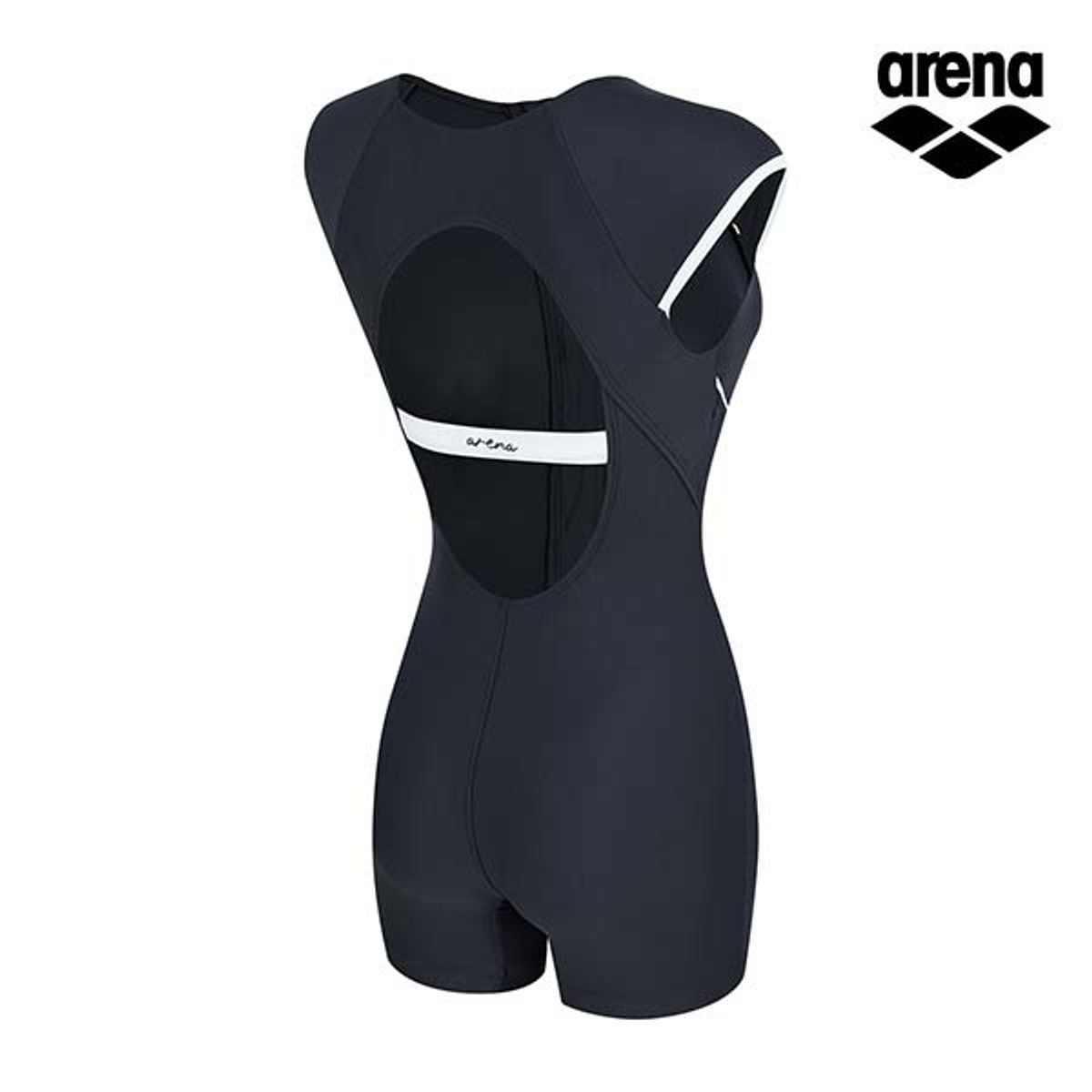 아레나(ARENA) 플레이어 2부 반신 슈트 A4SL1LI08BLK