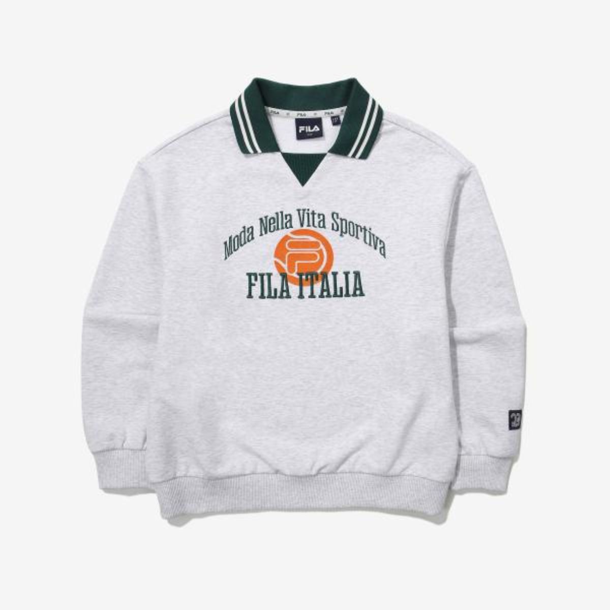 휠라 키즈(FILA KIDS) 카라 포인트 맨투맨(FK2POG1603MWTM)