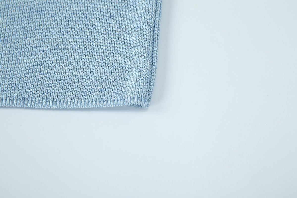 샐러드바구니(SALAD BAGUNI) Crop Top Cardigan Setup - blue