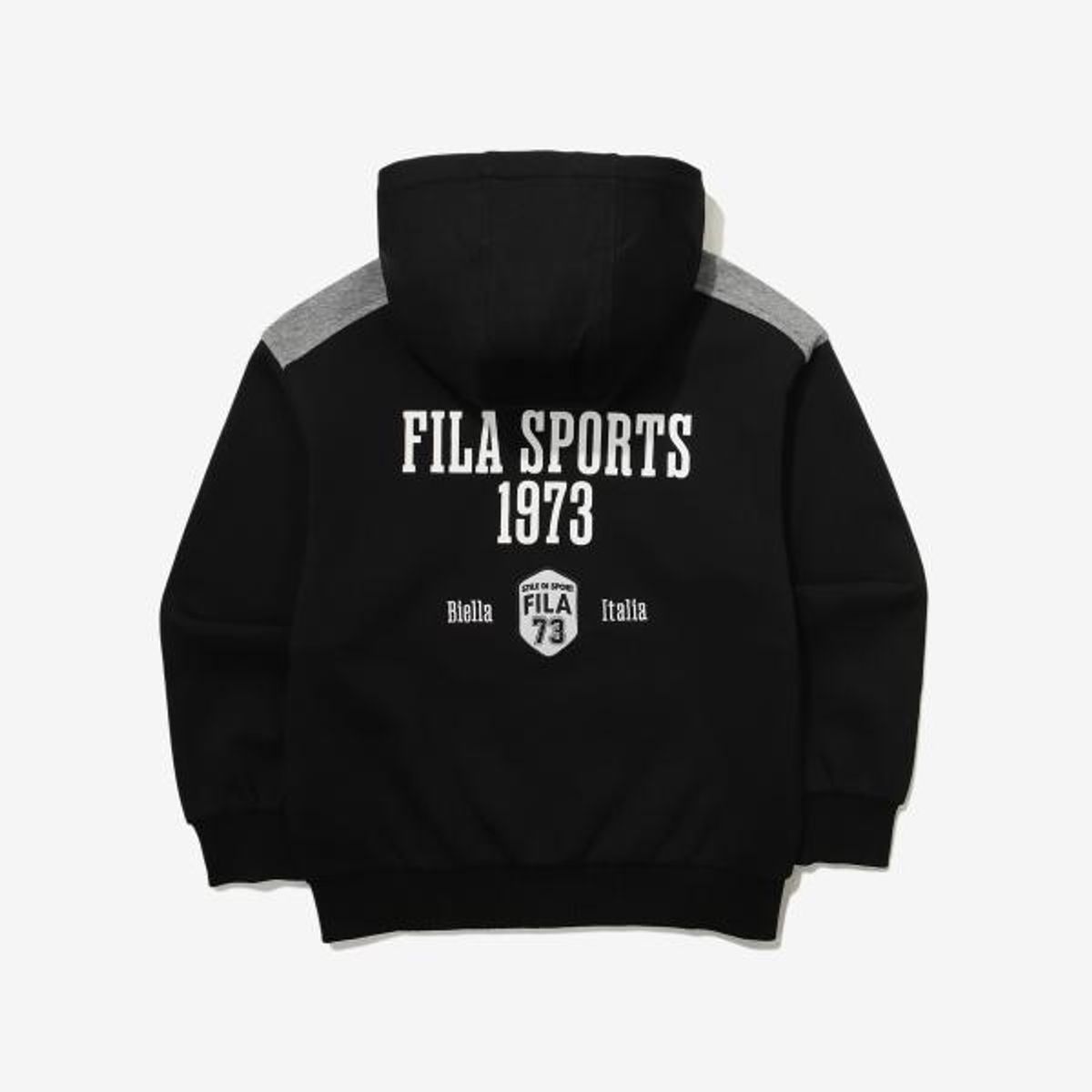 휠라 키즈(FILA KIDS) 배색 절개 후드집업