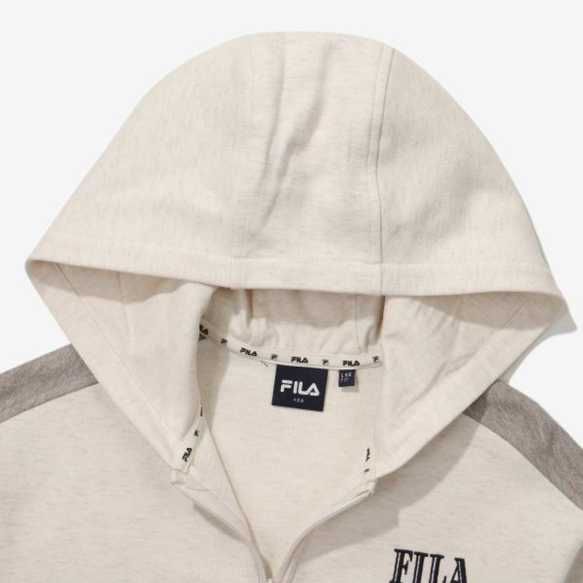 휠라 키즈(FILA KIDS) 배색 절개 후드집업