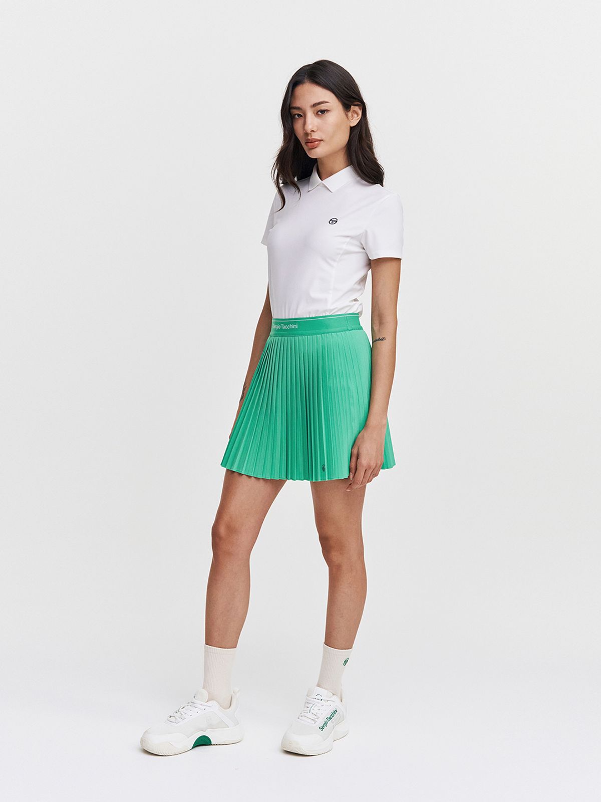 세르지오 타키니(SERGIO TACCHINI) W 고트 반팔 폴로 셔츠 (White)