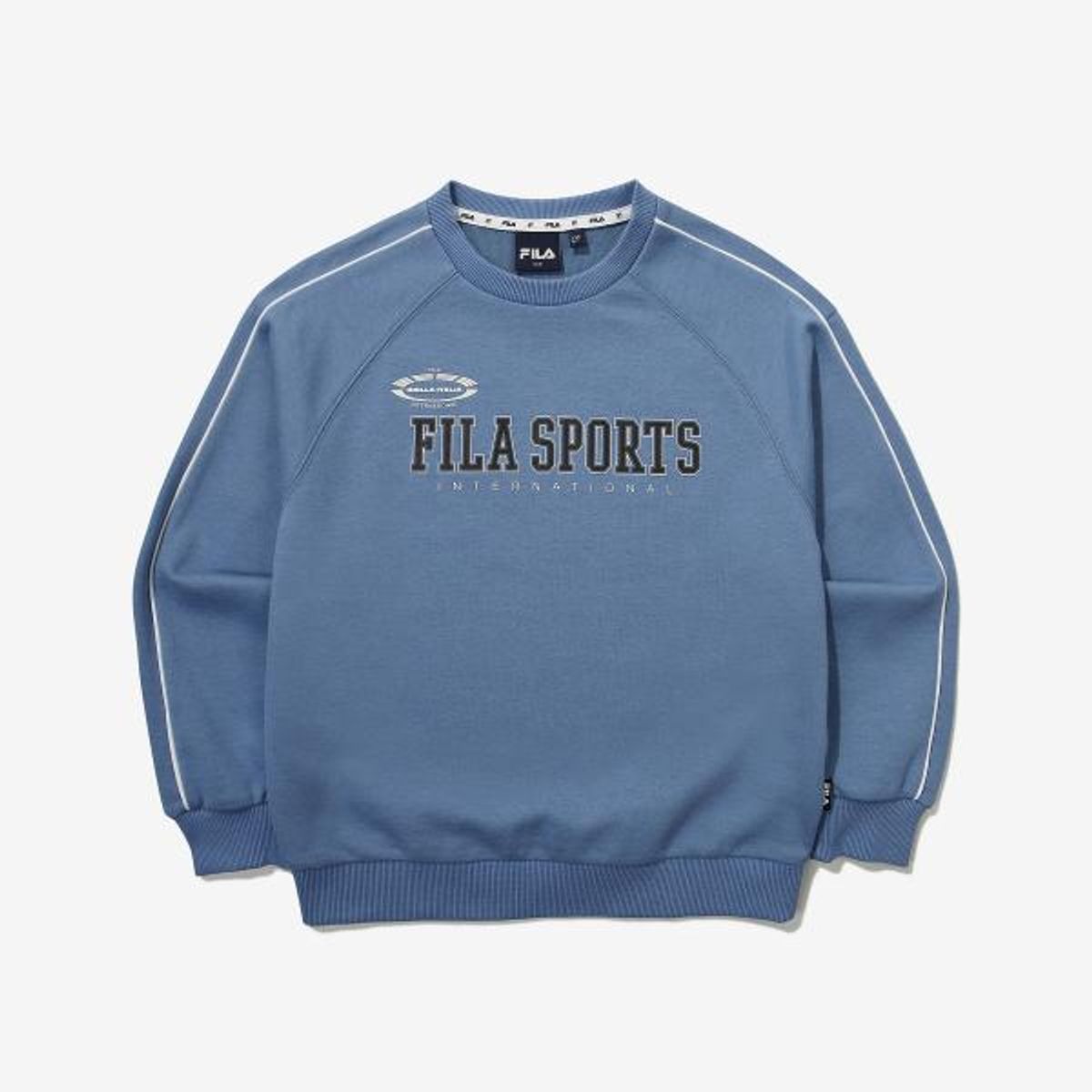 휠라 키즈(FILA KIDS) 그래픽 면혼방 맨투맨(FK2POG1202MVTB)