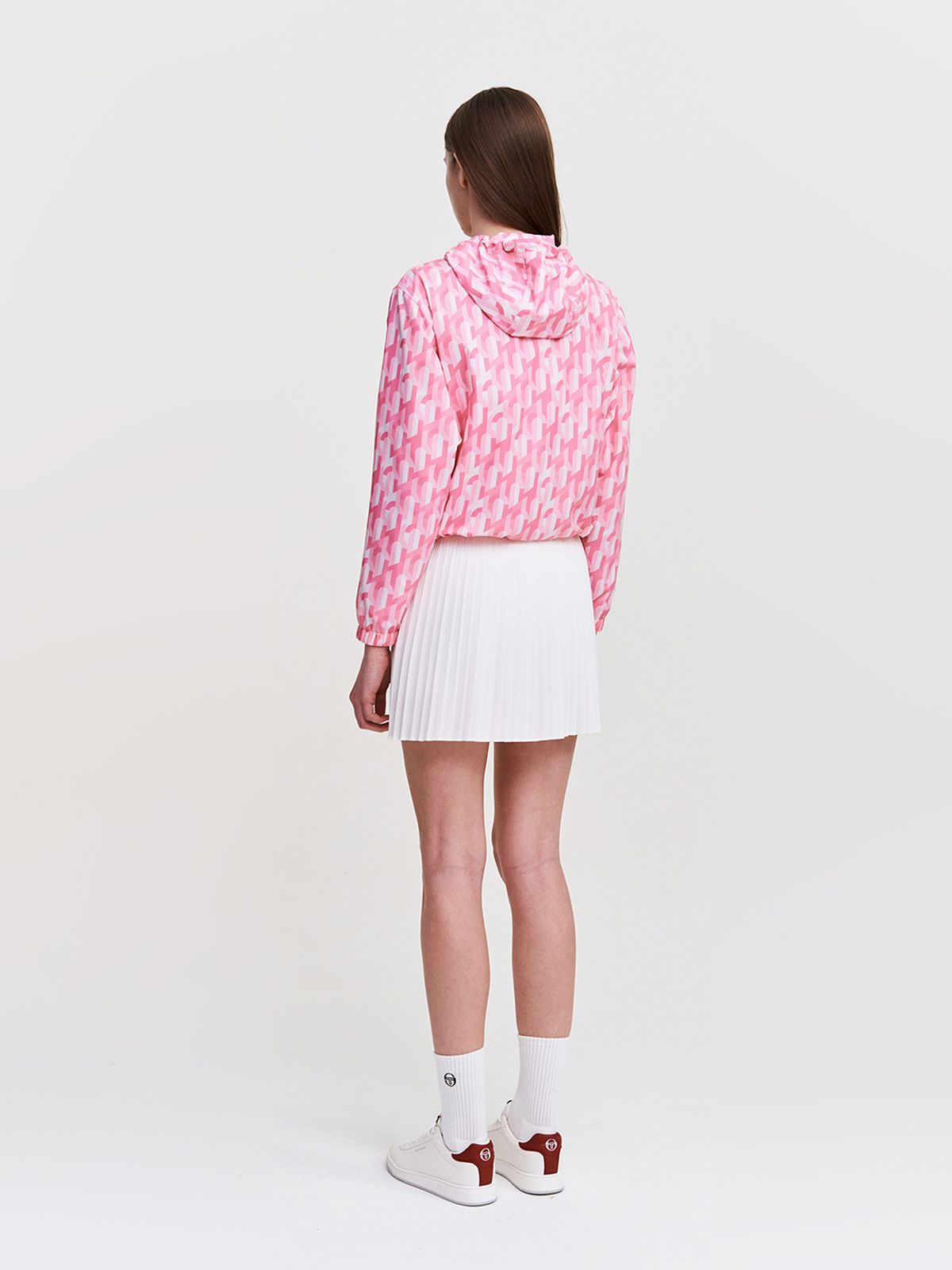 세르지오 타키니(SERGIO TACCHINI) W 리조트 우븐 기하학패턴 자켓 (Pink)