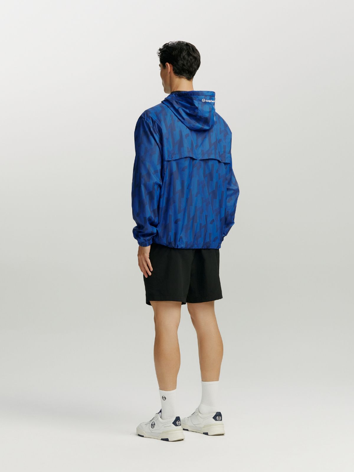 세르지오 타키니(SERGIO TACCHINI) M 리조트 우븐 기하학패턴 자켓 (Navy)