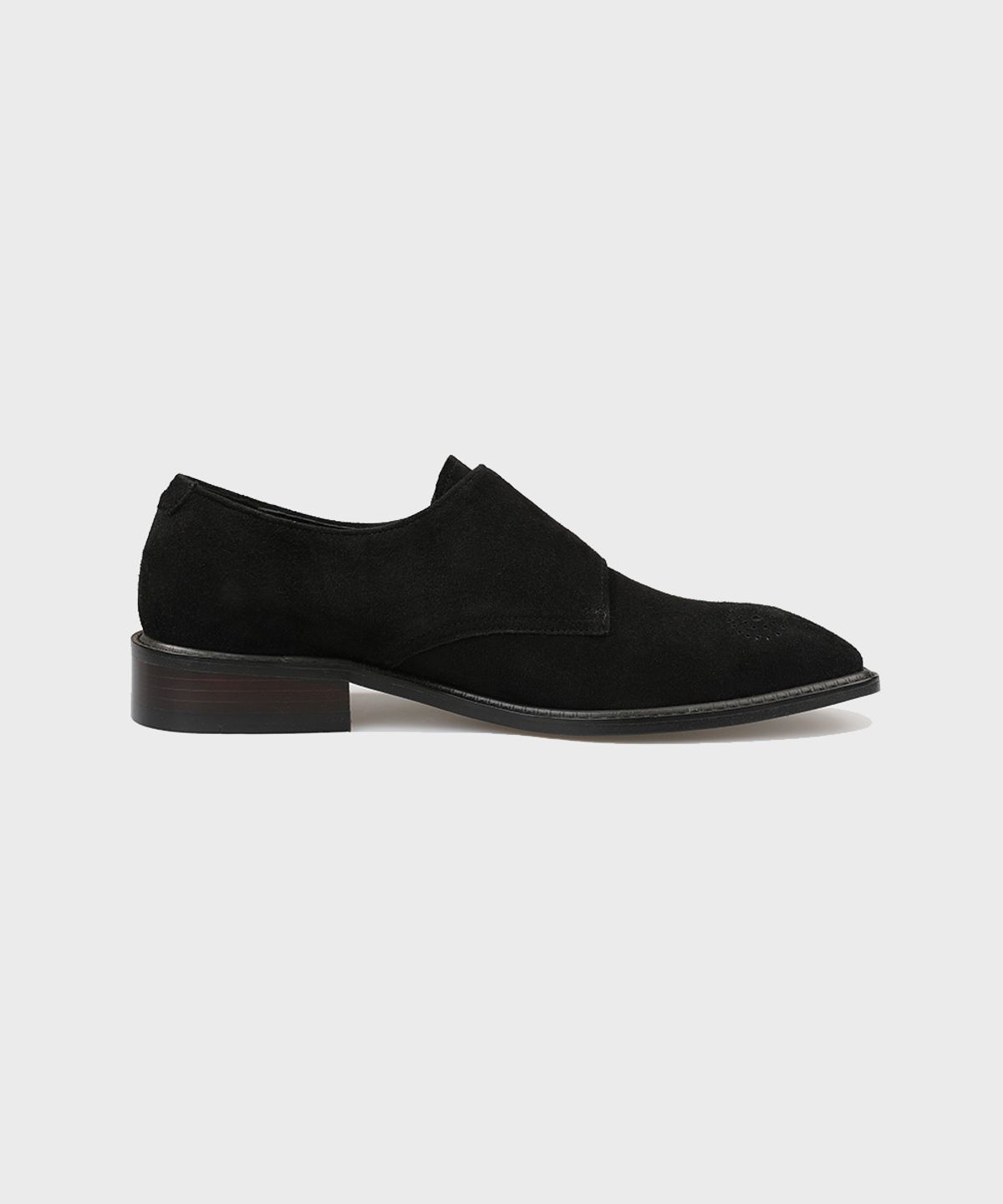 피렌체 아뜨리에(FIRENZE ATELIER) 로베 스웨이드 더블몽크 스트랩 2225-QS [BLACK]
